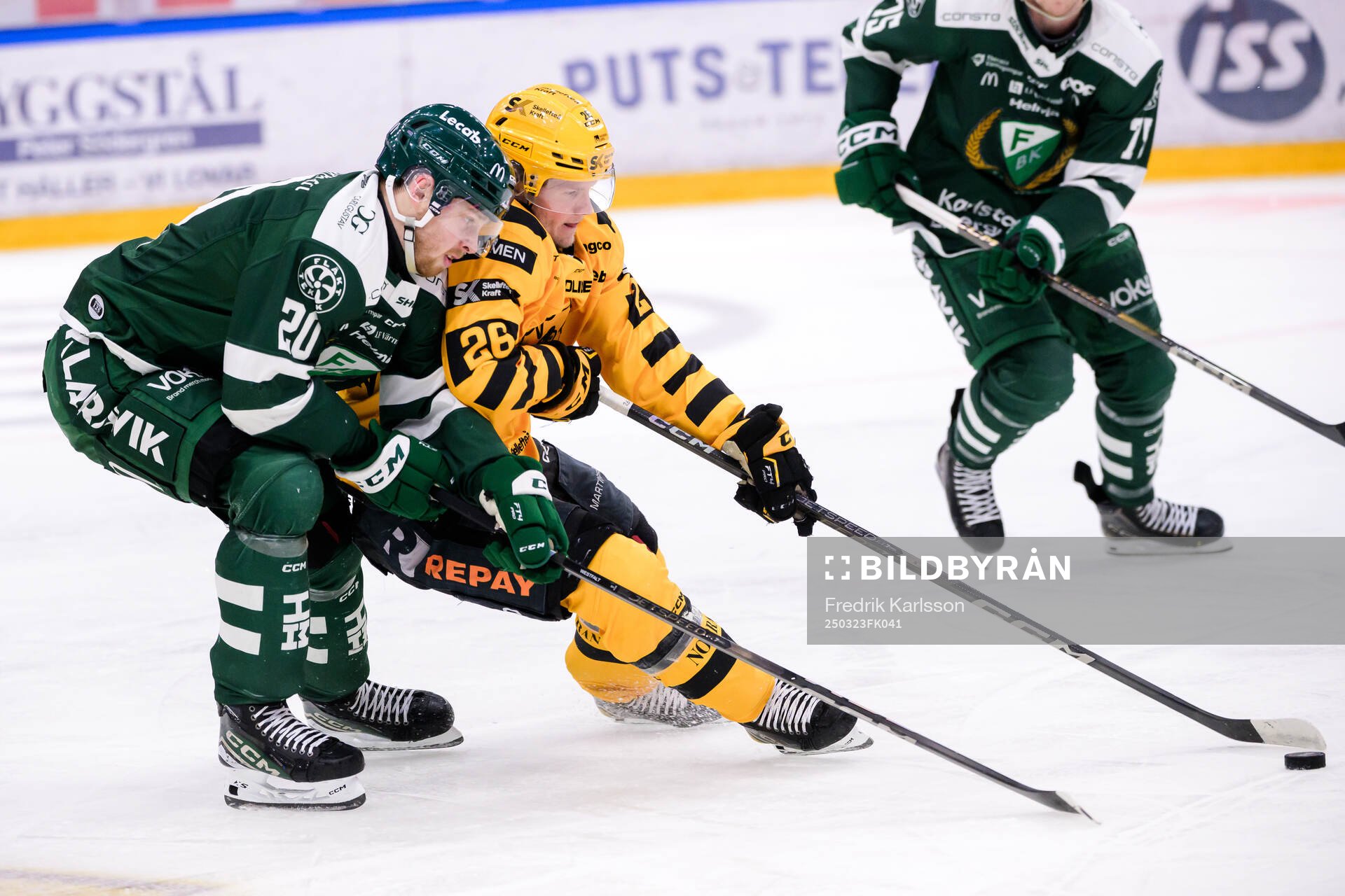 Färjestads Marcus Westfält och Skellefteås Anton