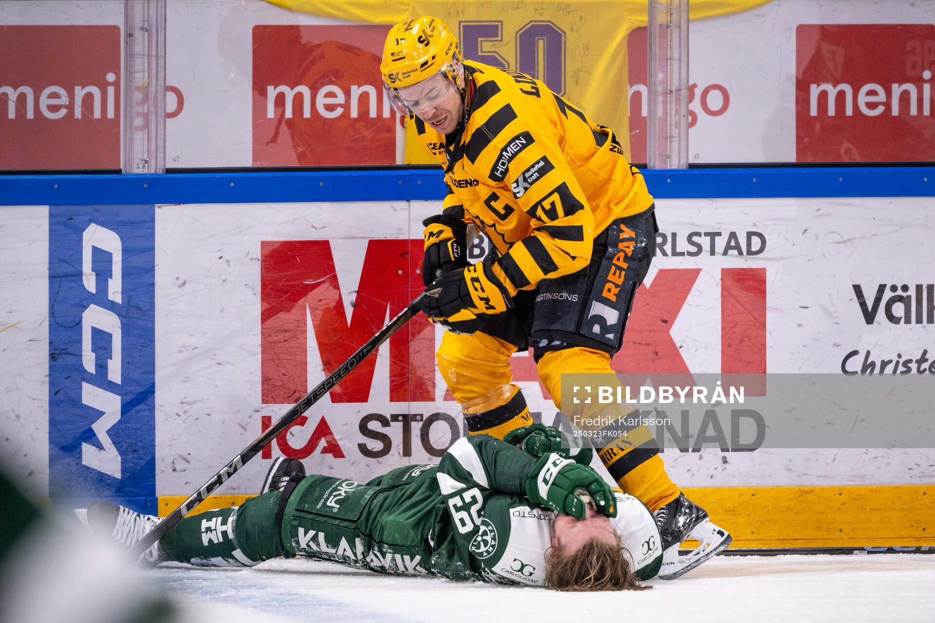 Skellefteås Pär Lindholm och Färjestads Oskar Steen