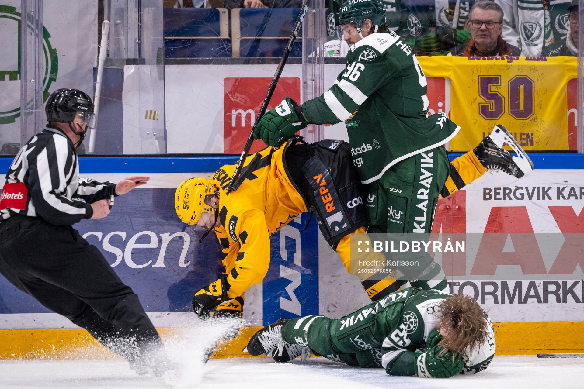Skellefteås Pär Lindholm, Färjestads David Tomasek och