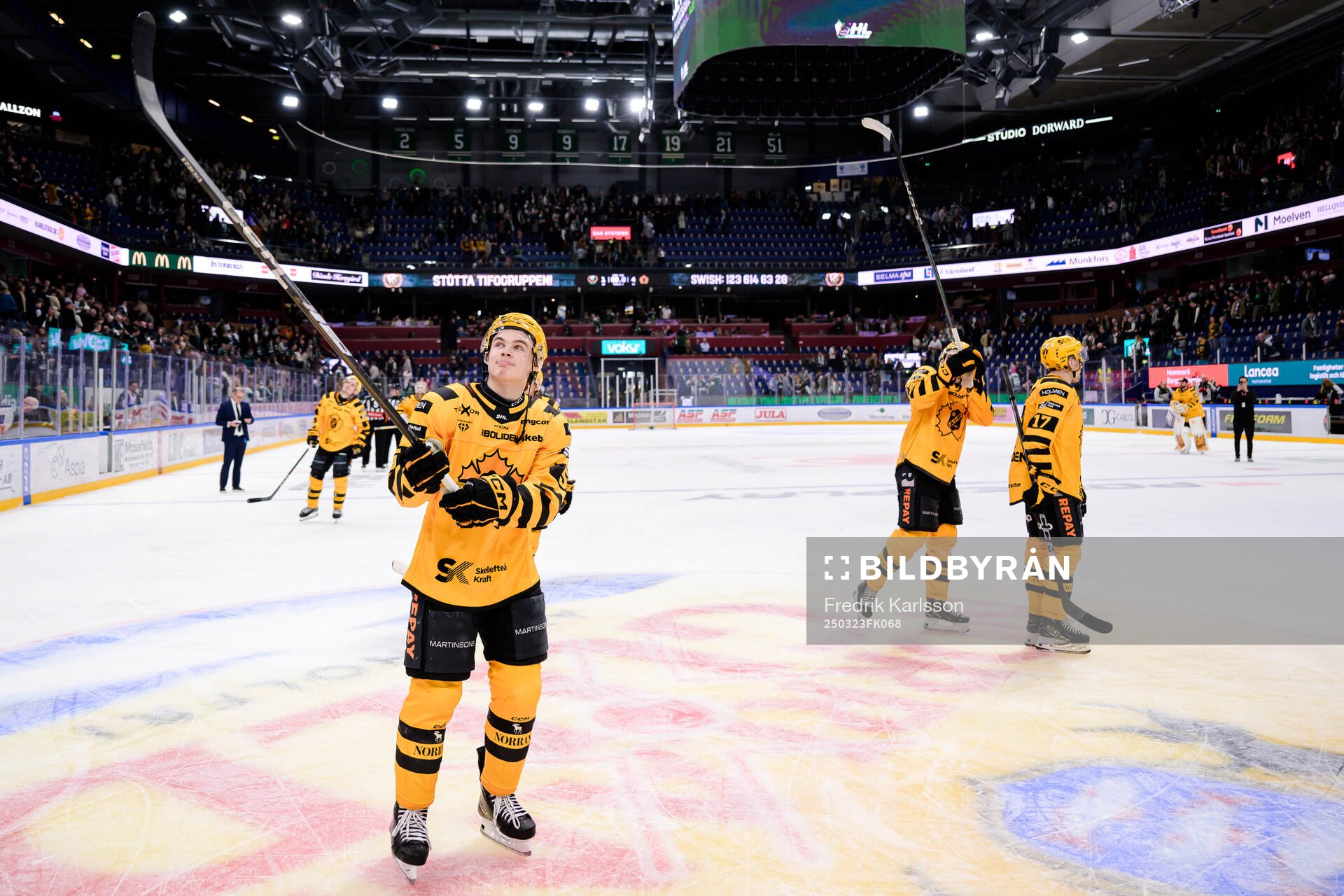 Skellefteås Axel Sandin Pellikka jublar