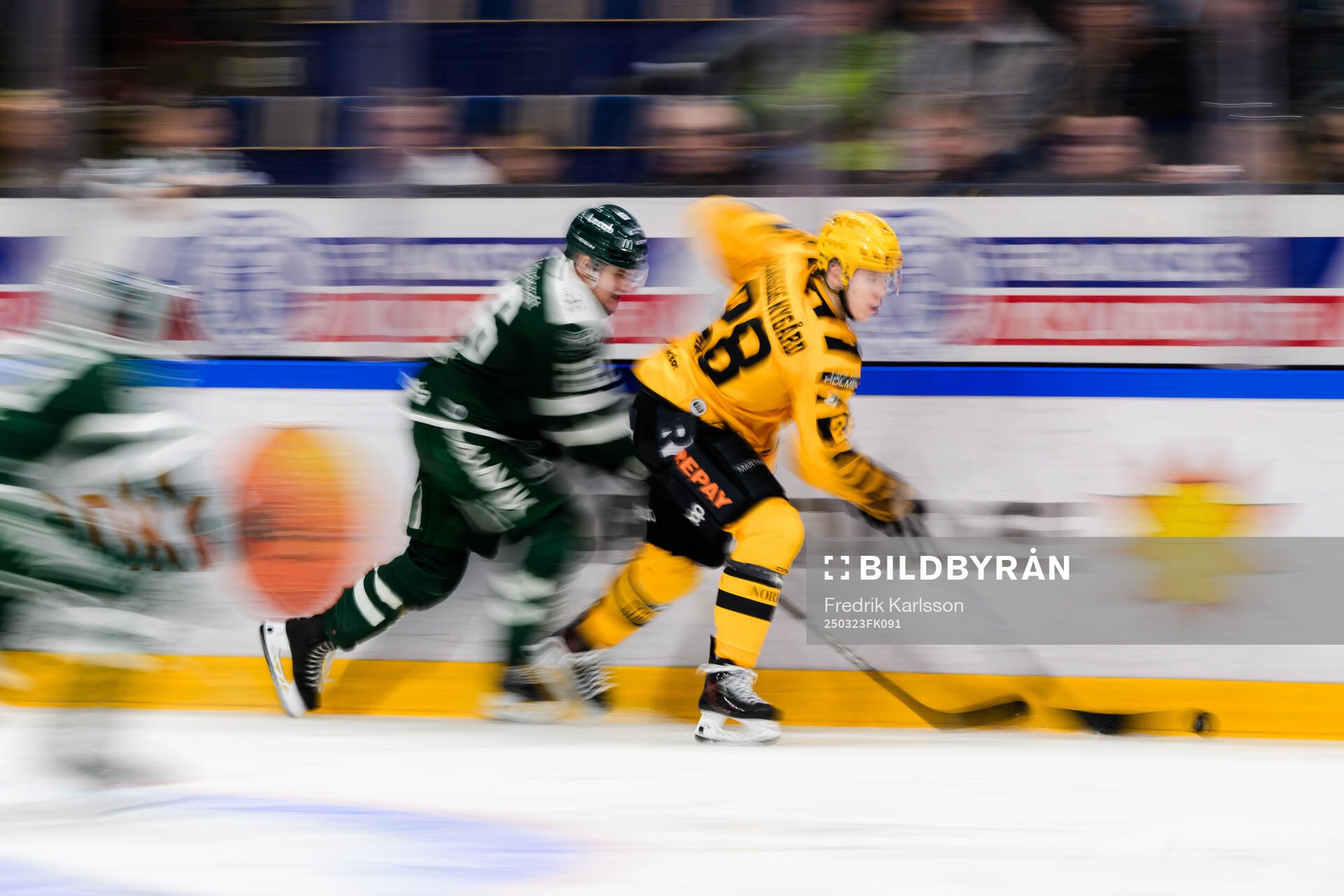 Färjestads Joel Nyström och Skellefteås Michael