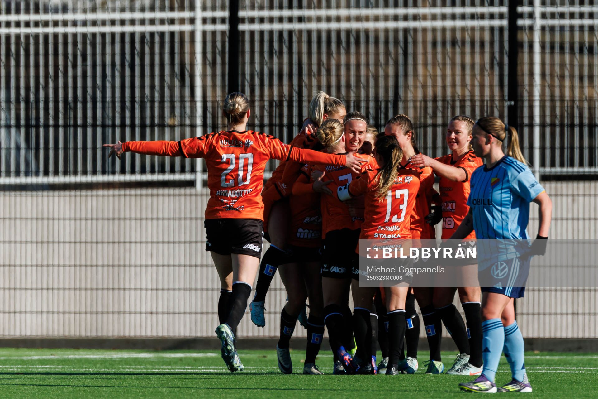 Kristianstads spelare jublar