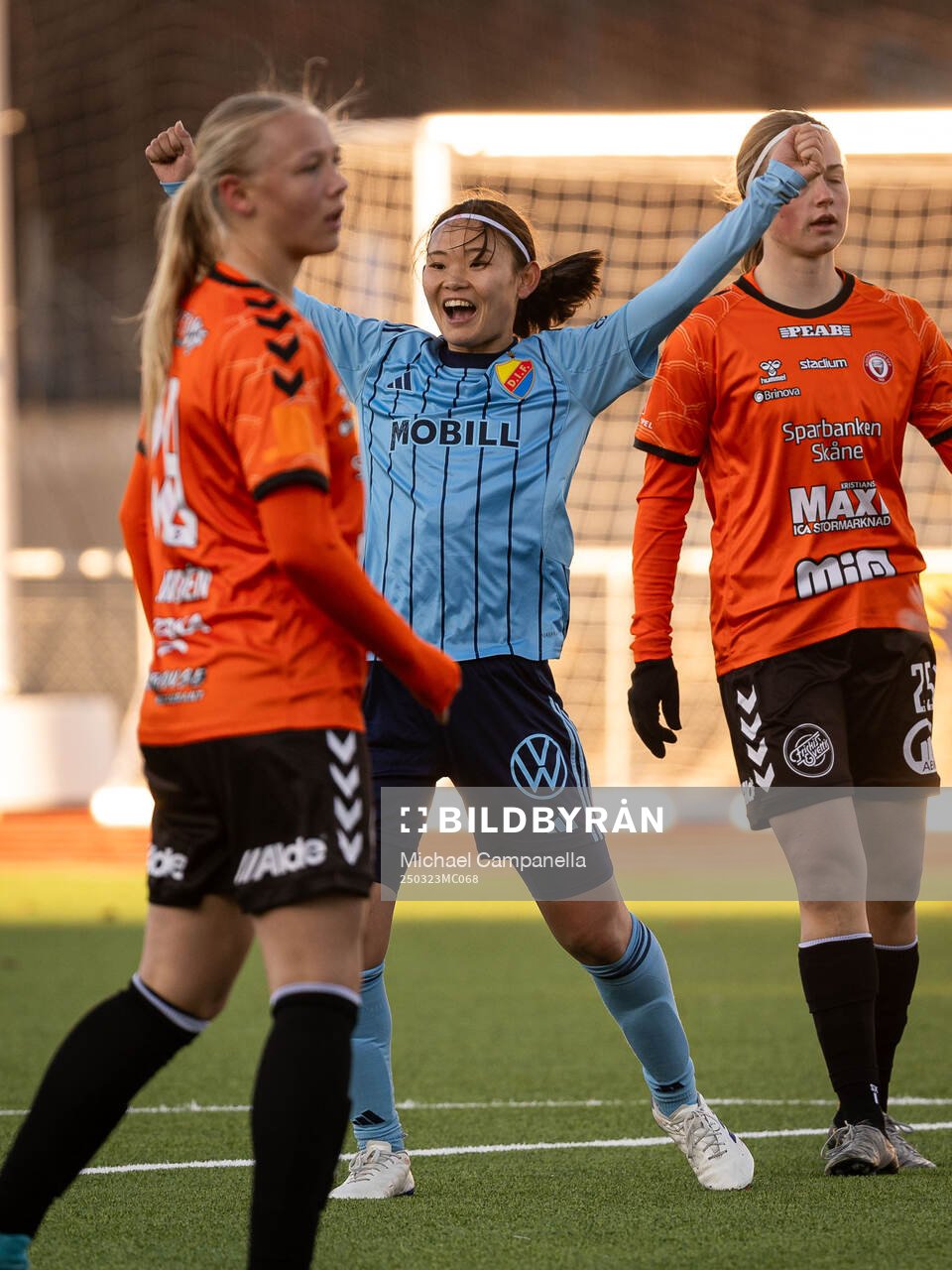Djurgårdens Urara Watanabe jublar