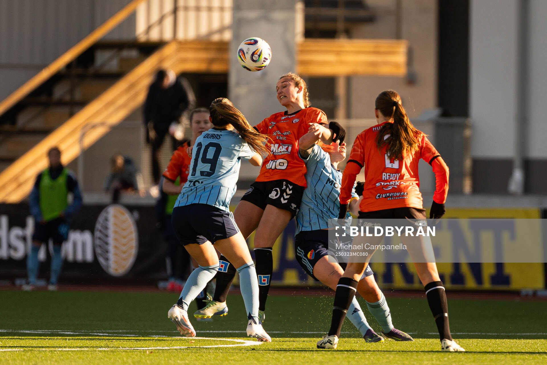 Djurgårdens Lucia Duras och Kristianstads Alexandra