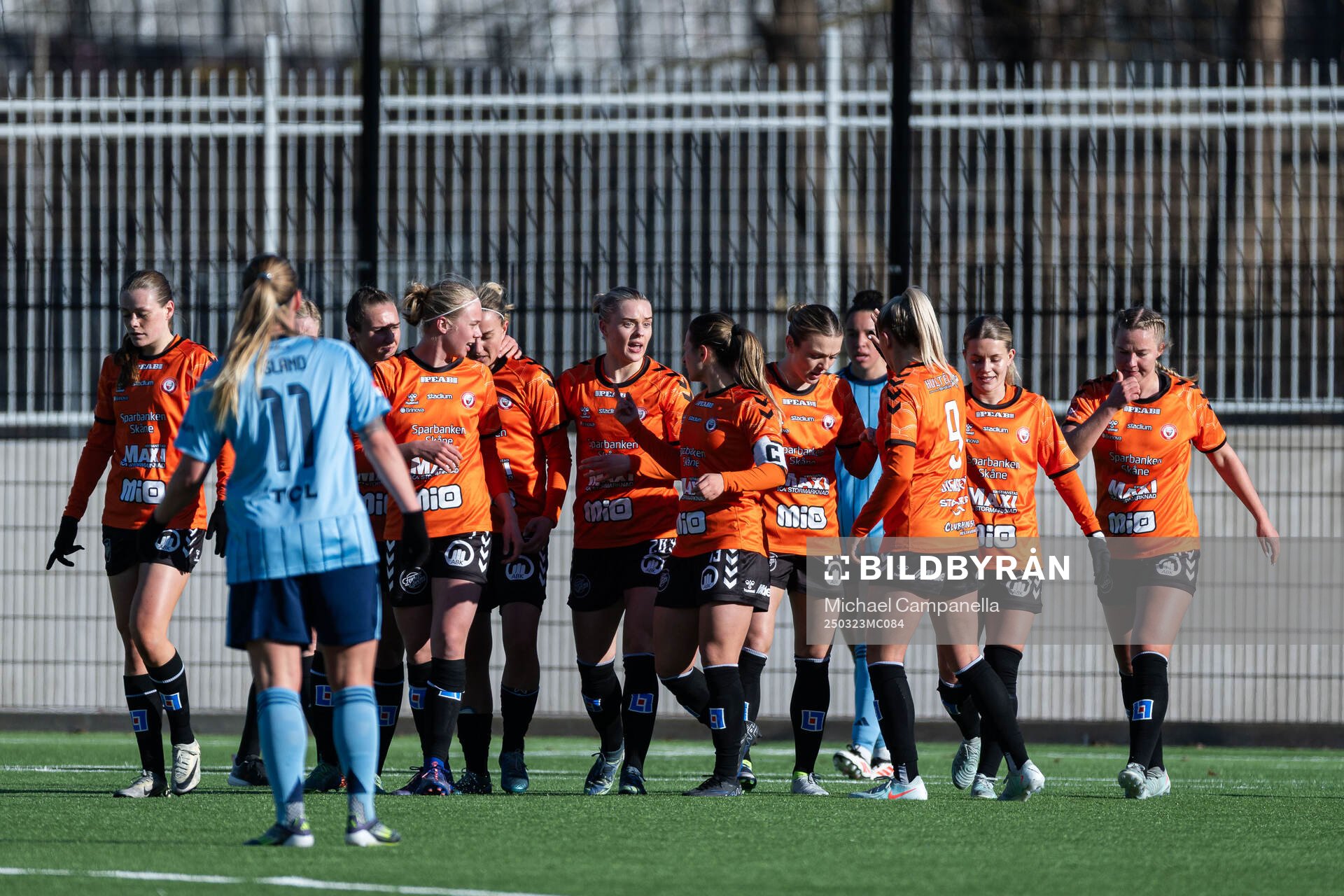 Kristianstads spelare jublar