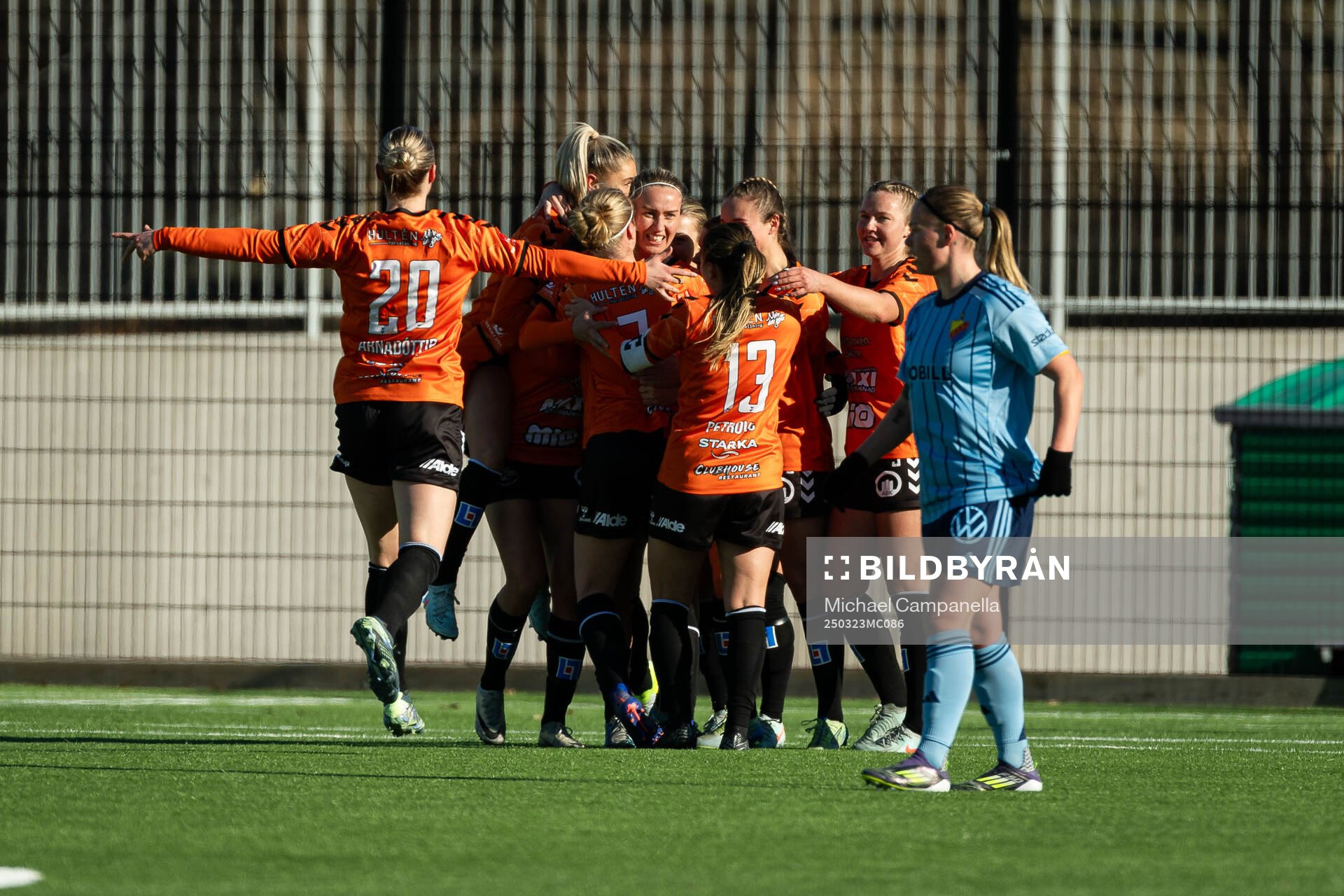 Kristianstads spelare jublar