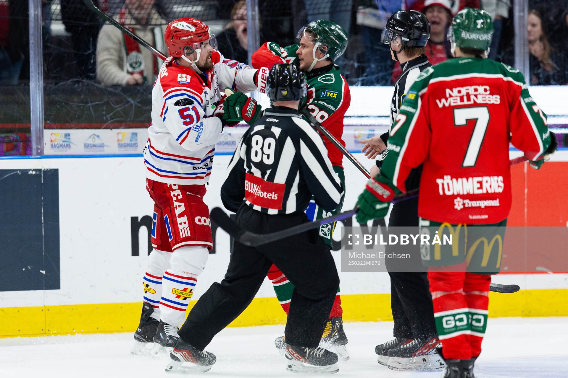 Timrås Anton Lander och Frölundas Mikael Ruohomaa
