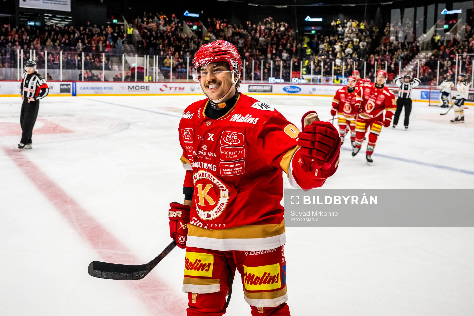 Kalmars Albin Nilsson jublar