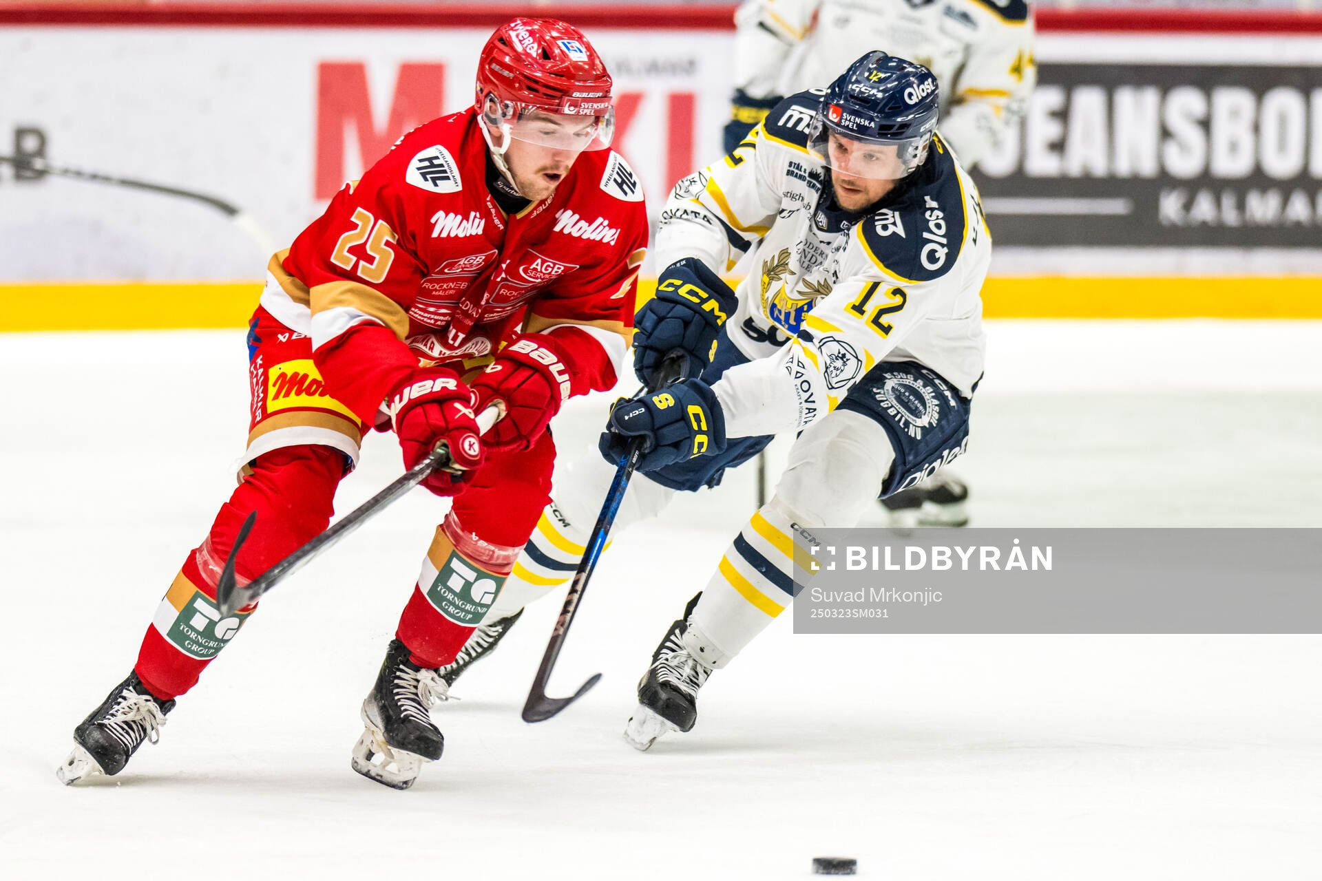 Kalmars Joel Svensson och Södertäljes Viktor Liljegren