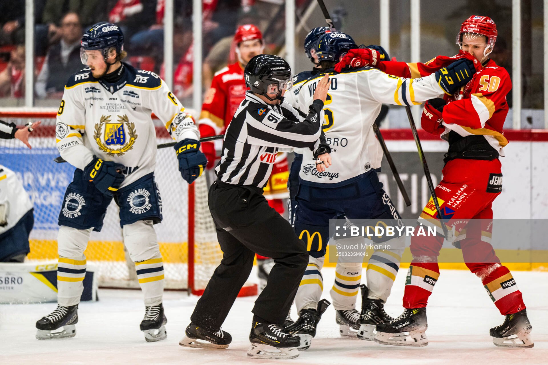 Södertäljes Olli Vainio och Kalmars Veikko Loimaranta
