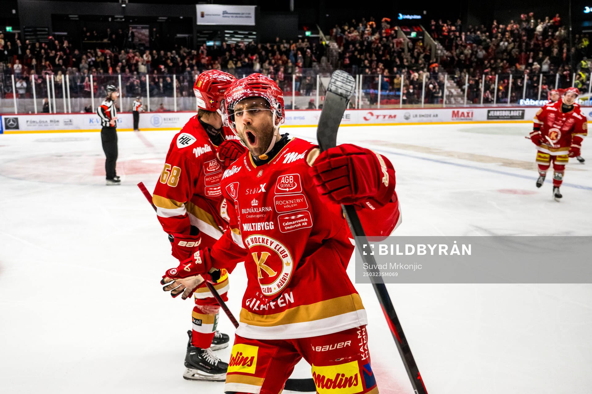 Kalmars Trevor Cosgrove jublar