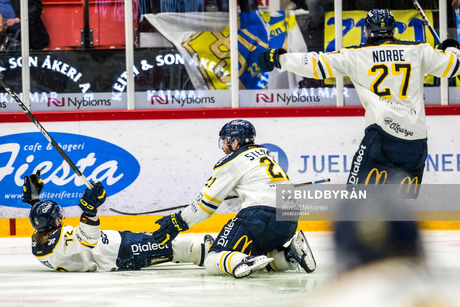 Södertäljes Nicolai Meyer jublar