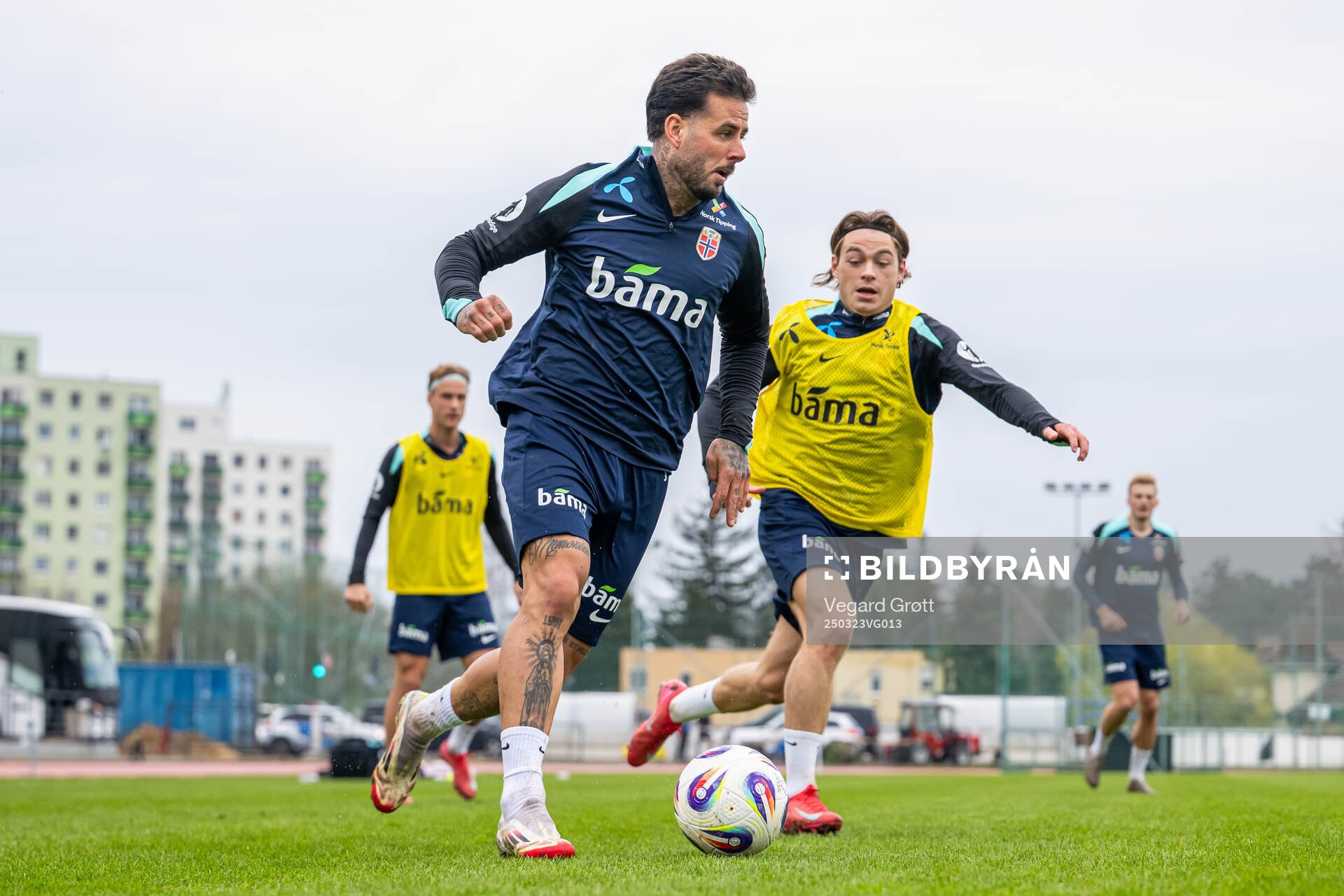 Aron Dønnum and Patrick Berg of the Norwegian national
