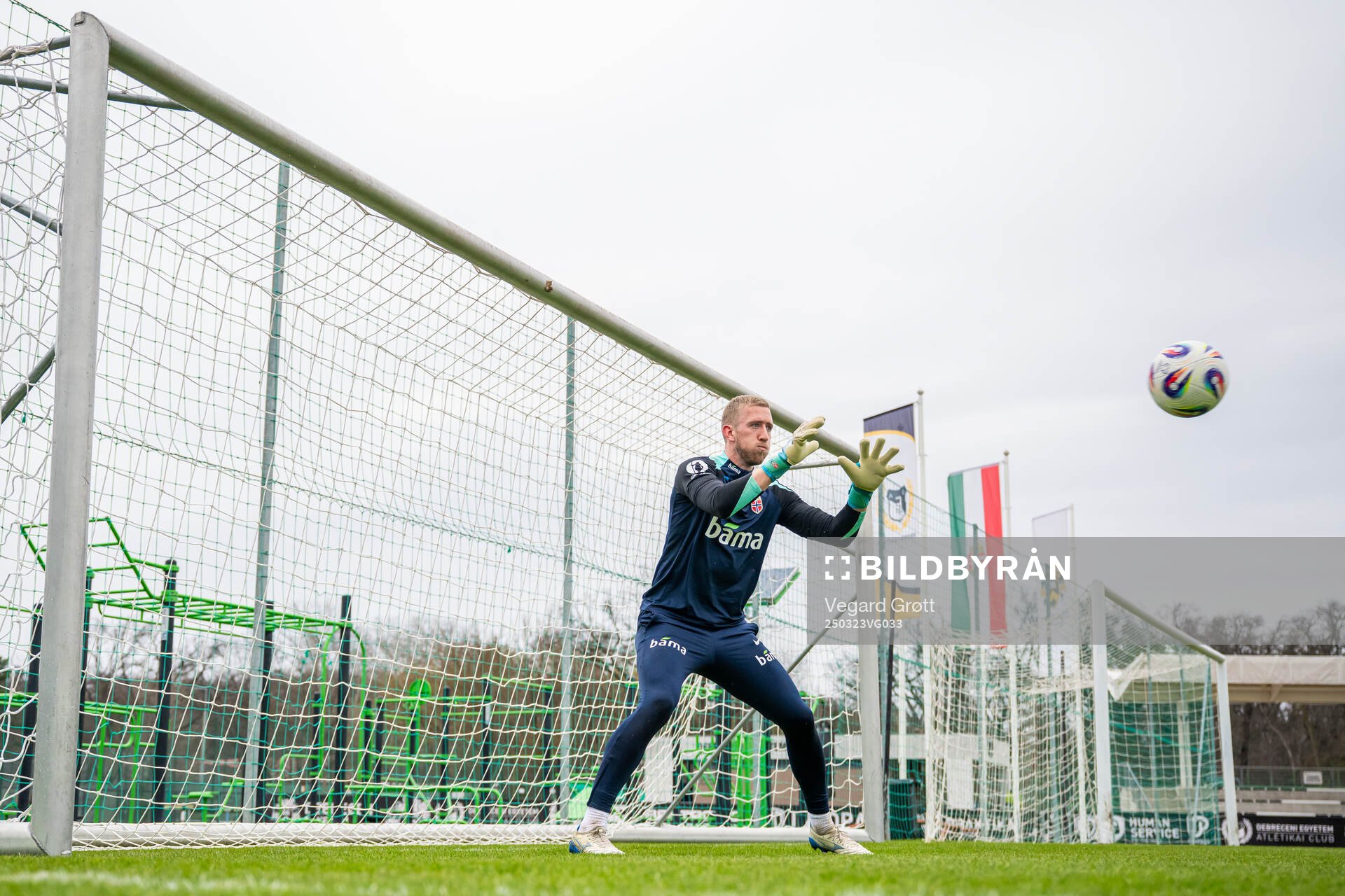 Goalkeeper Egil Selvik of the Norwegian national football