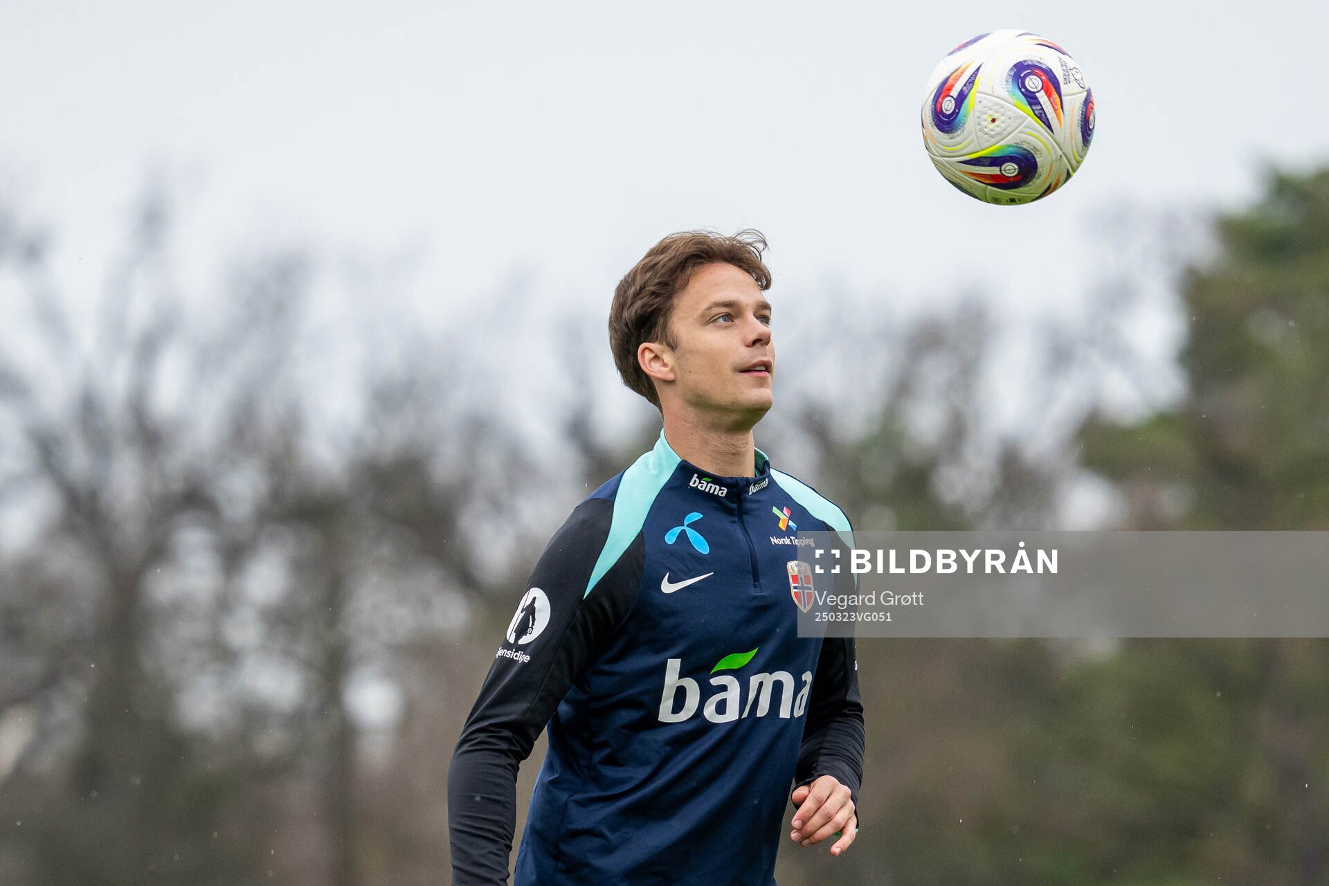 Felix Horn Myhre of the Norwegian national football team