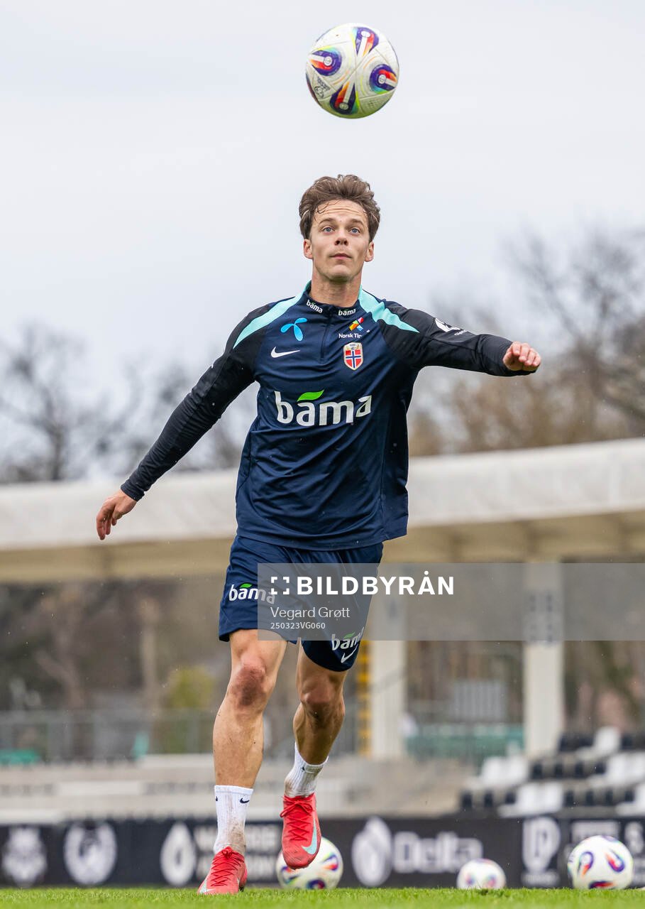 Felix Horn Myhre of the Norwegian national football team