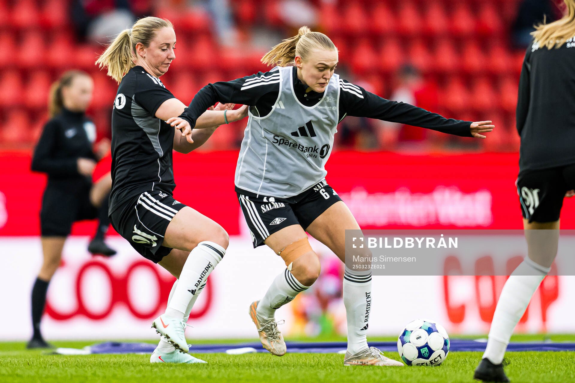 Elin Sørum of Rosenborg warms up