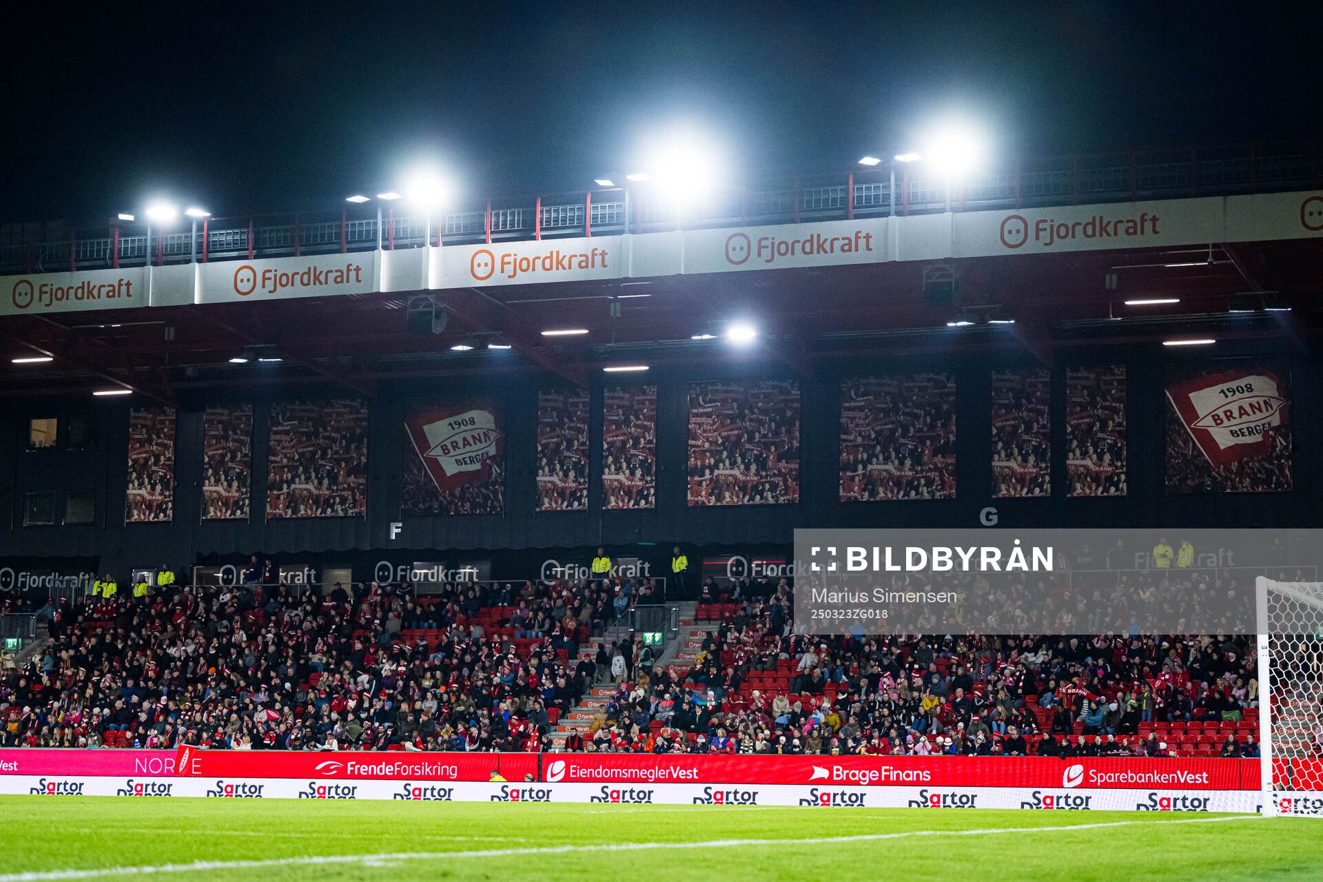 Spectators in the stands
