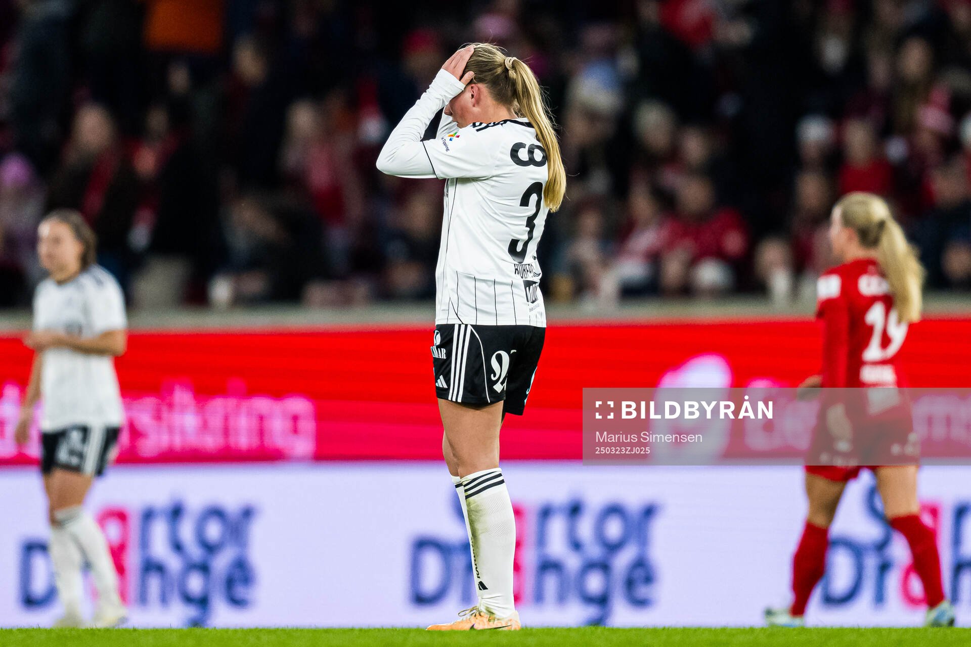 Andrea Buberg of Rosenborg looks dejected