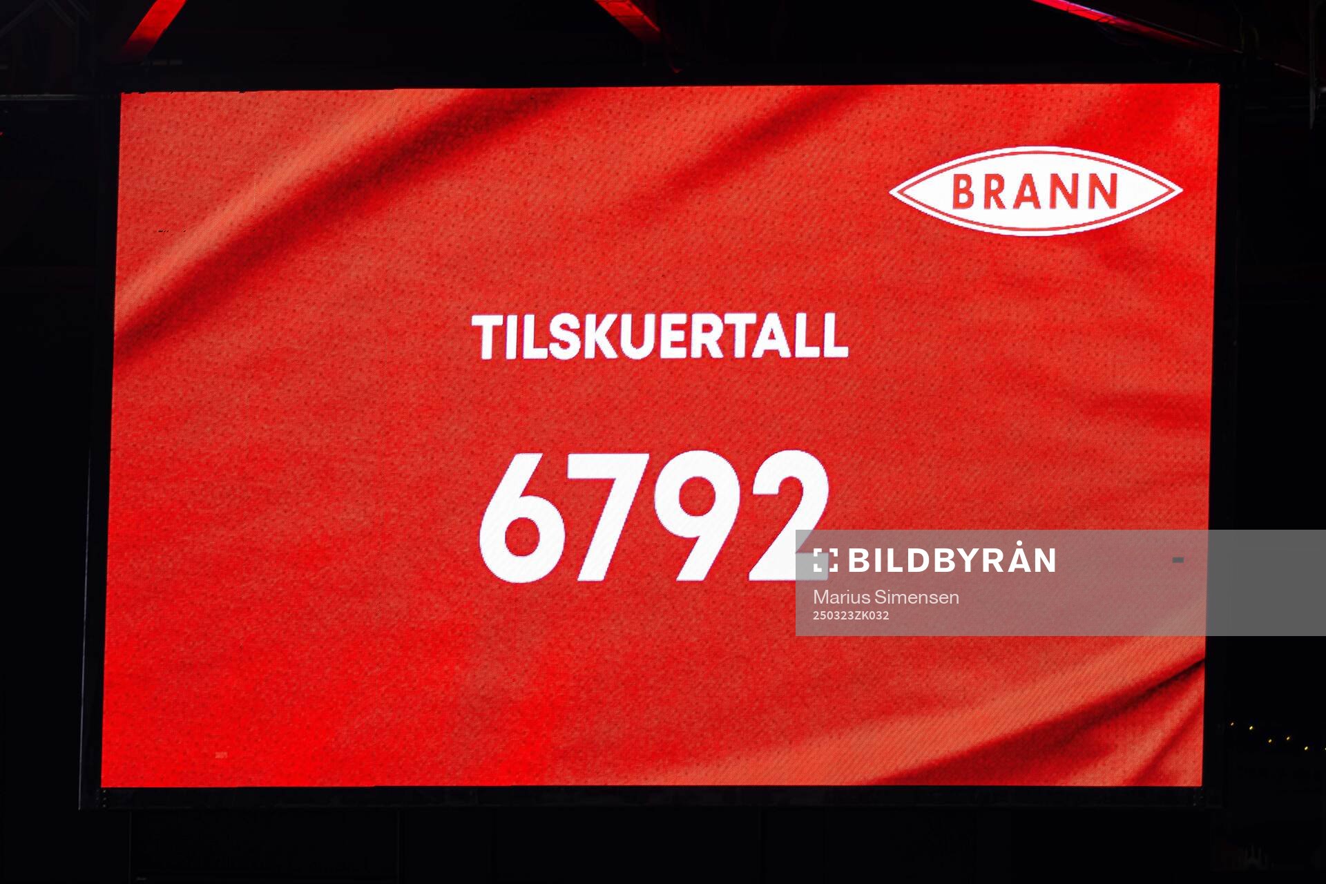 Spectators in the stands