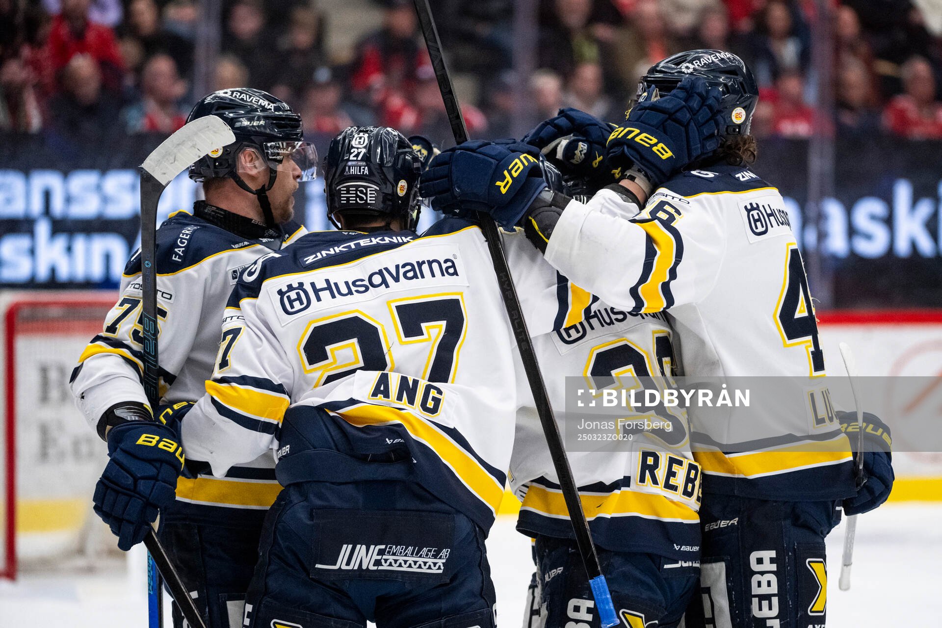 HV71s spelare jublar