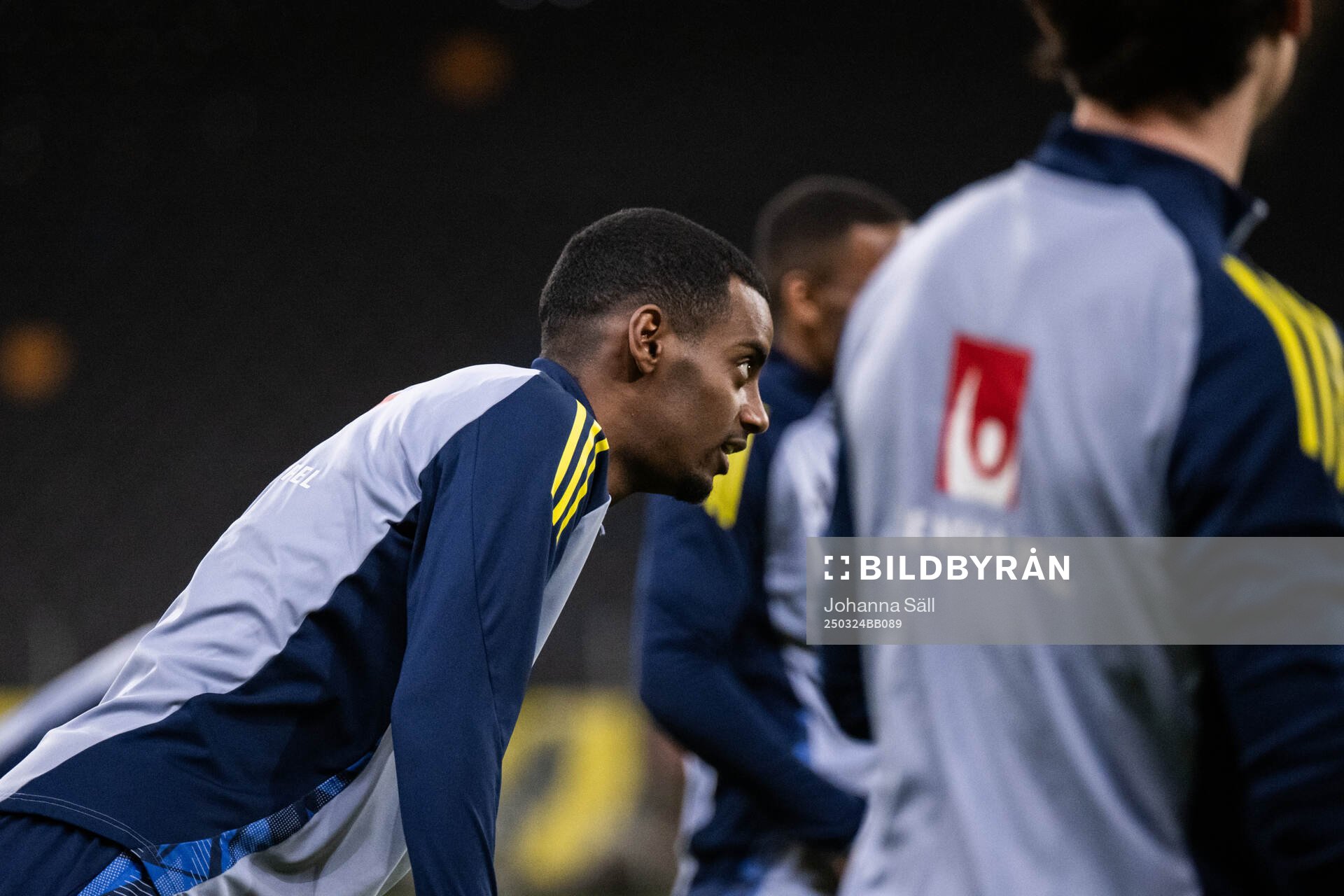 Alexander Isak of the Swedish men's national football team