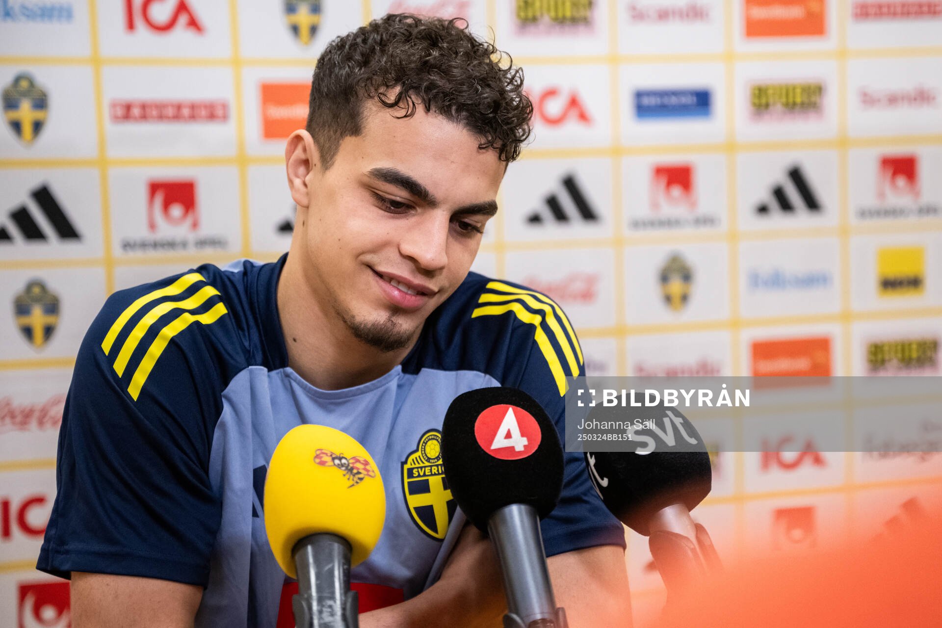 Yasin Ayari of the Swedish men's national football team
