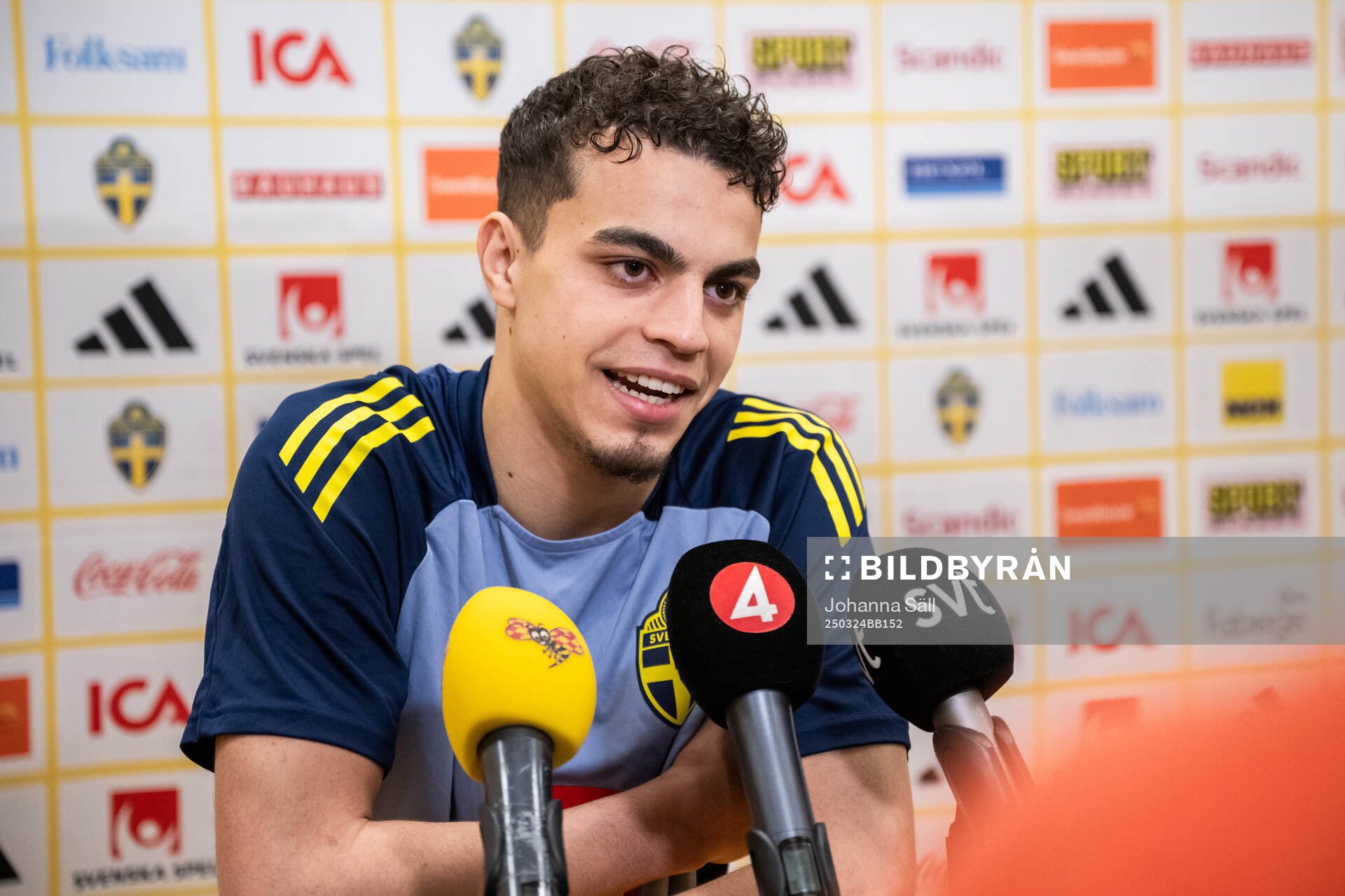 Yasin Ayari of the Swedish men's national football team