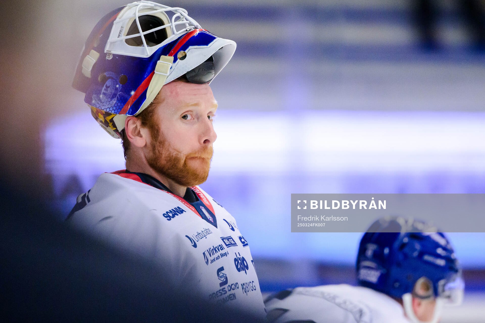 Oskarshamns målvakt Evan Cowley