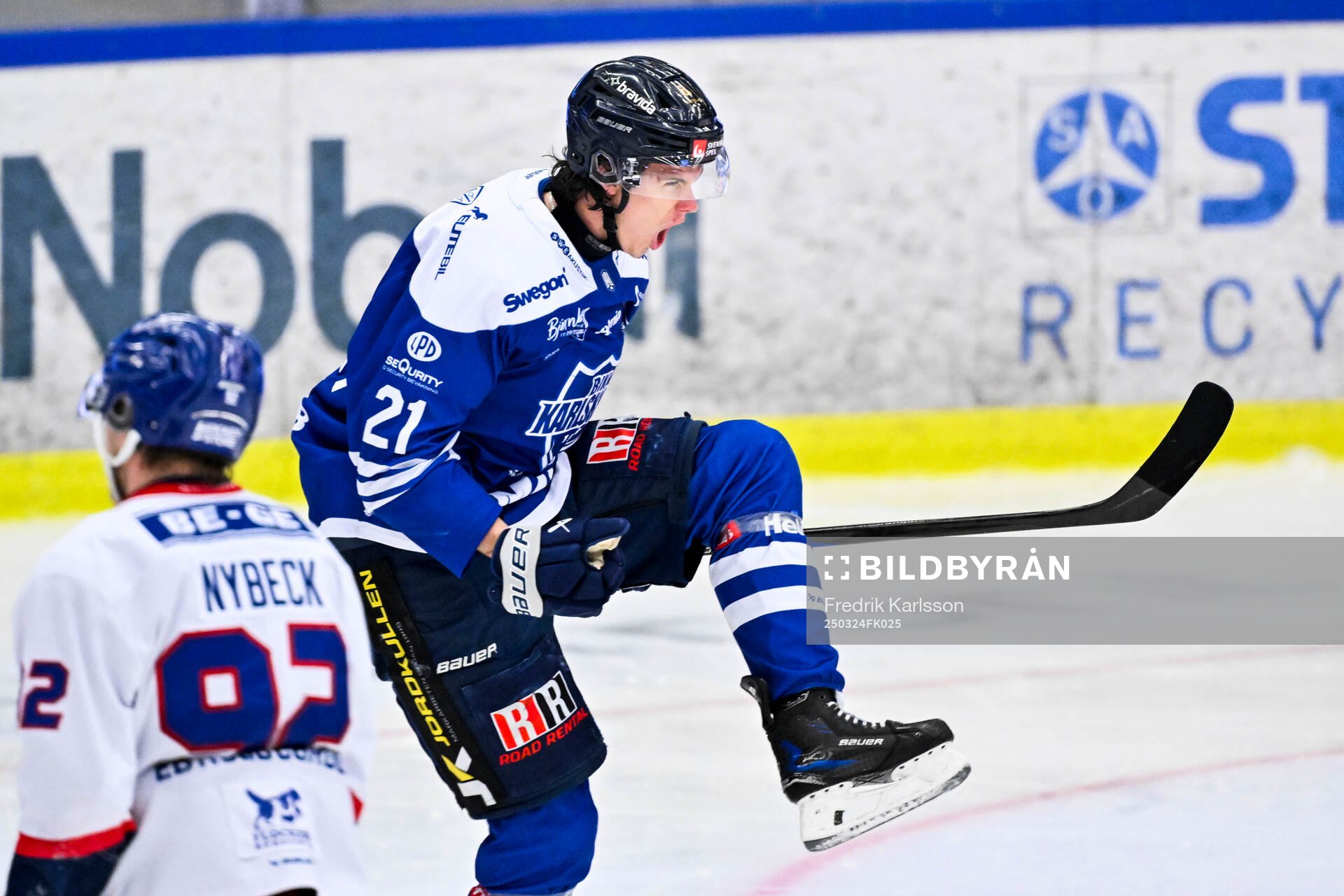 Karlskogas Christoffer Jansson jublar