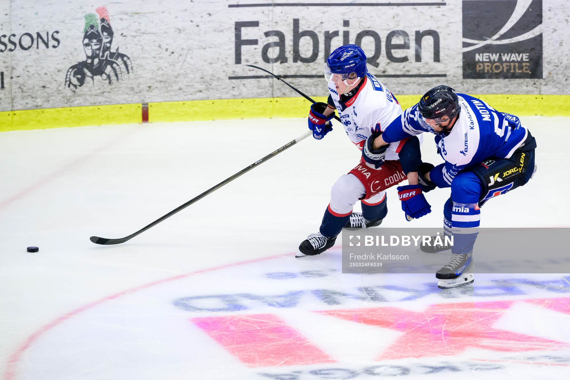 Oskarshamns Lukas Vesterlund och Karlskogas Johan Motin