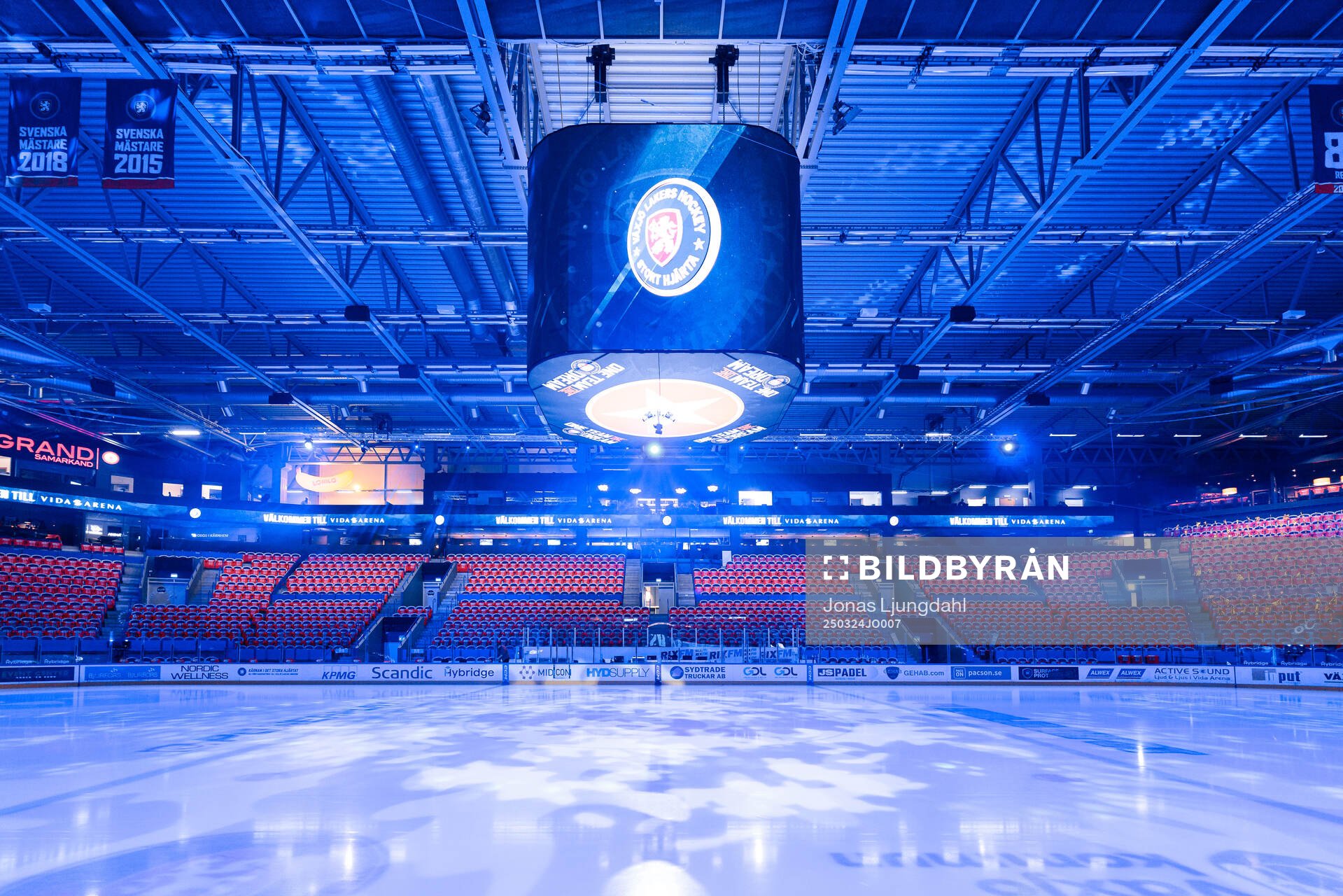Interiör vy från Vida arena