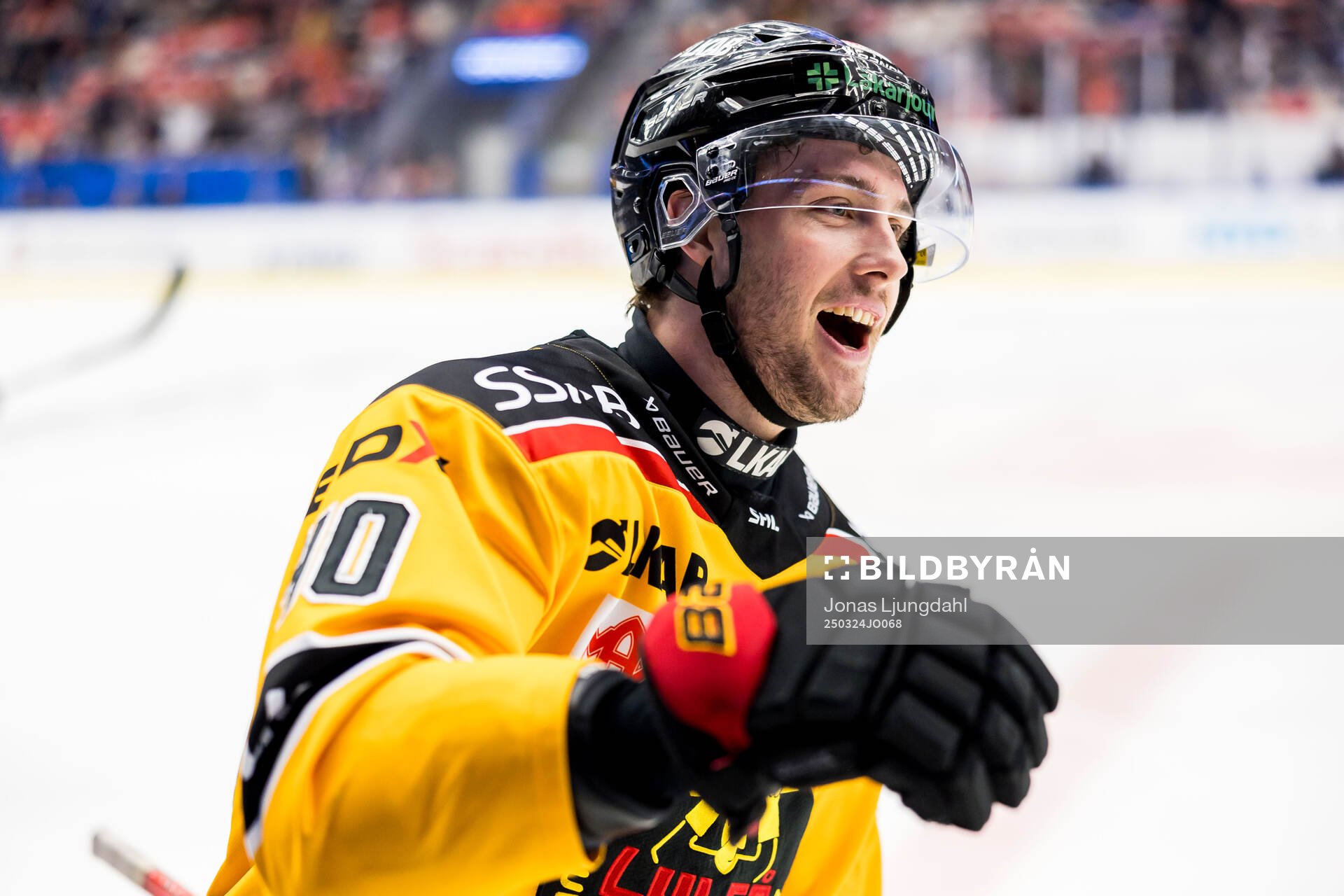 Luleås David Lilja jublar