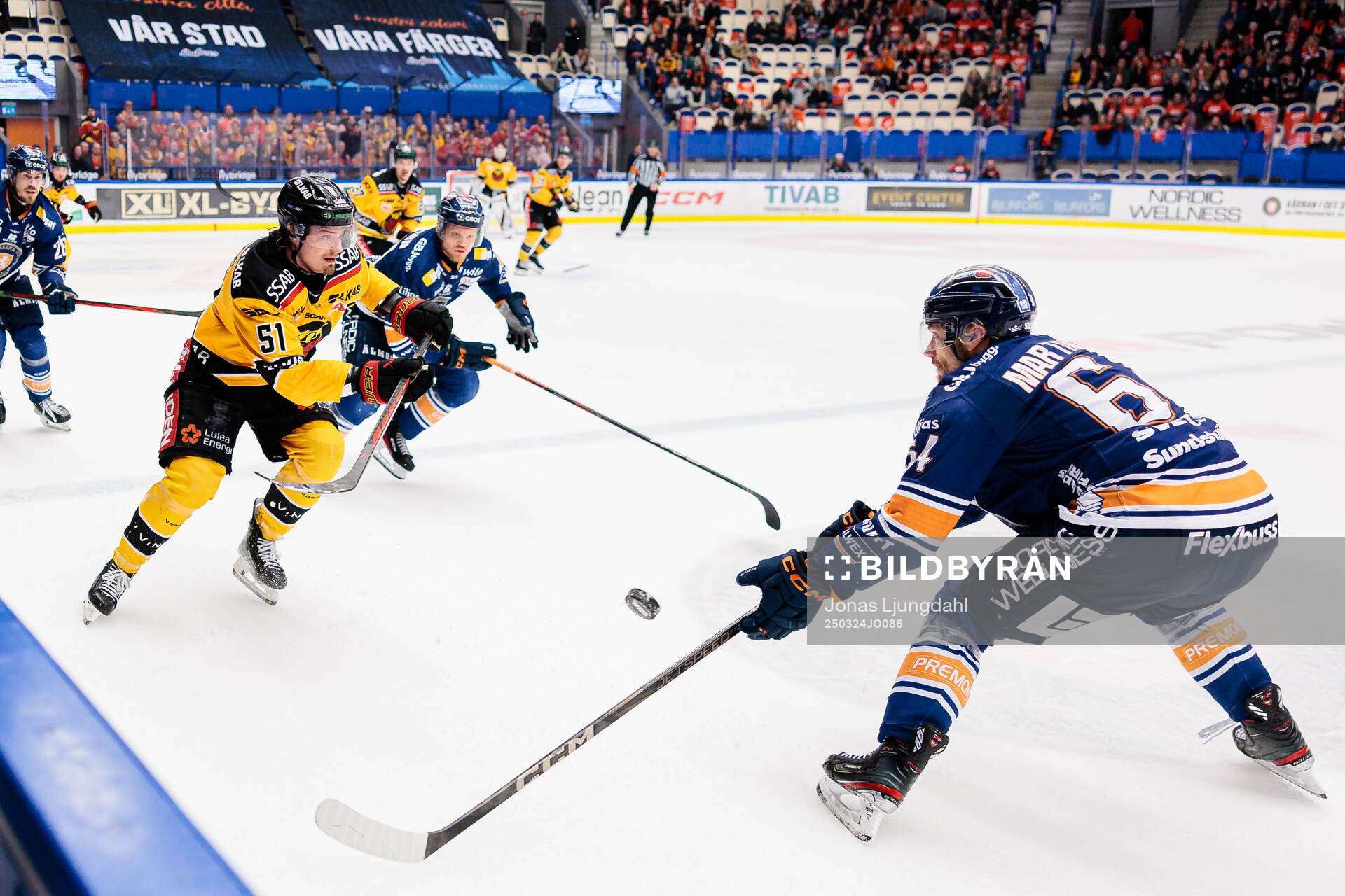 Luleås Markus Nurmi och Växjös Eric Martinsson