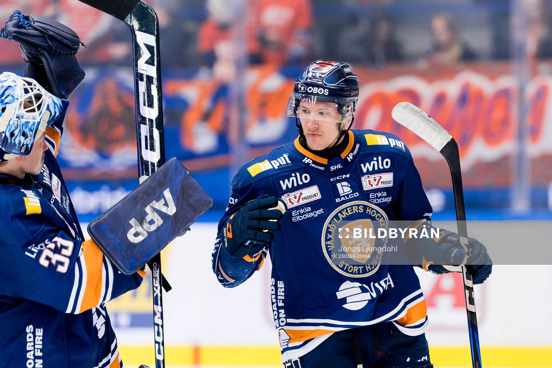 Växjös Emil Sylvegård jublar