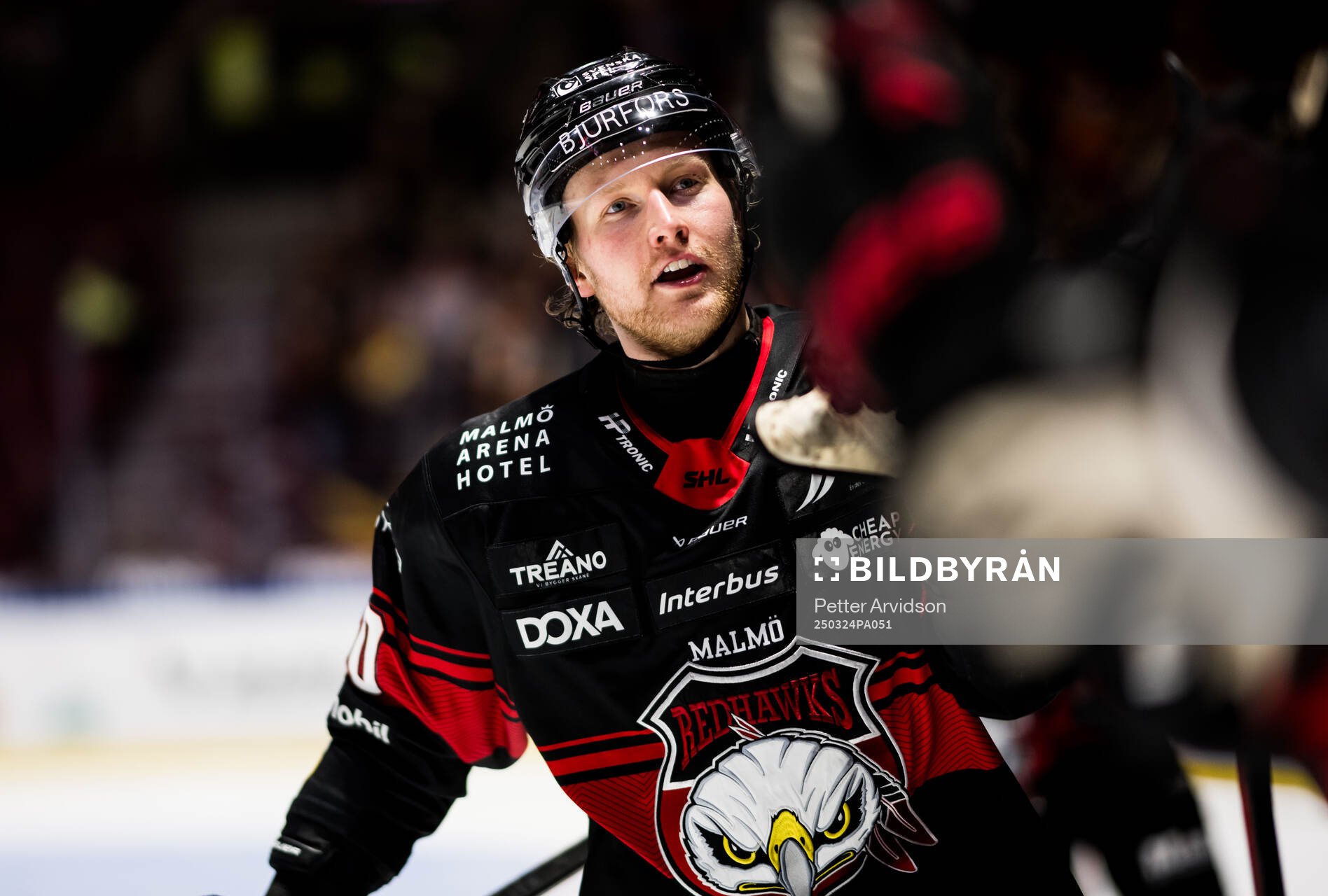 Malmö Redhawks Thomas Berg Paulsen jublar