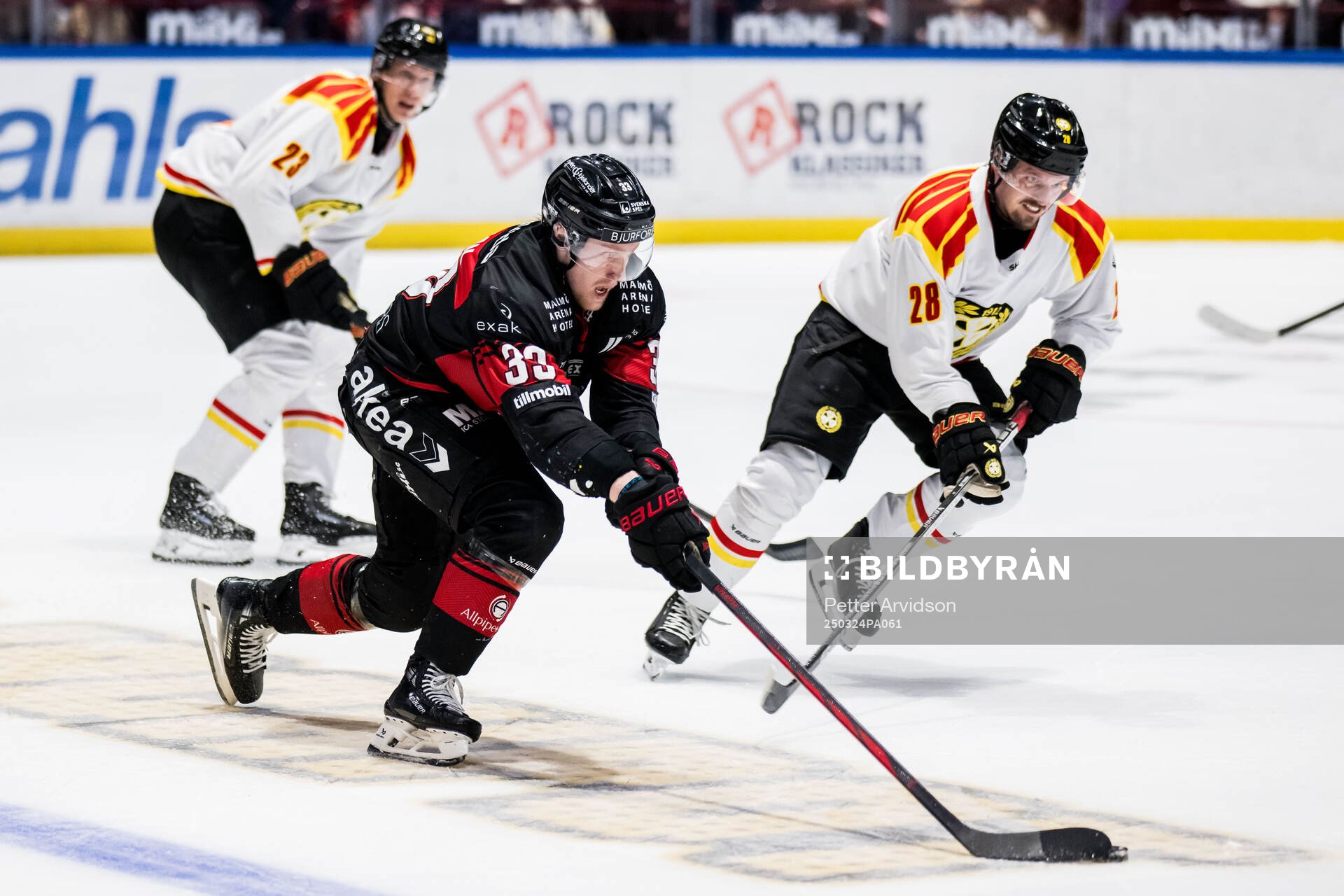 Malmö Redhawks Lassi Thomson och Brynäs Johannes Kinnvall