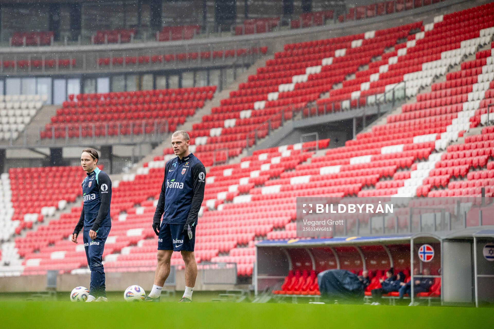 Andreas Schjelderup and Julian Ryerson of the Norwegian