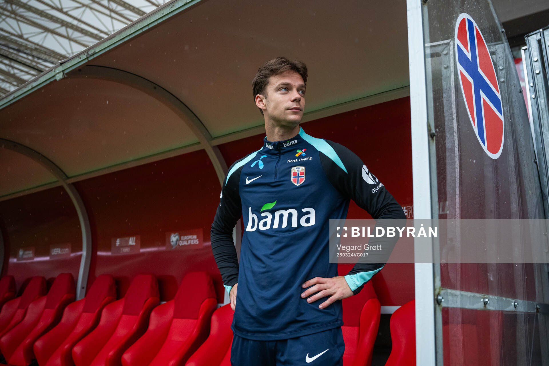 Felix Horn Myhre of the Norwegian national football team