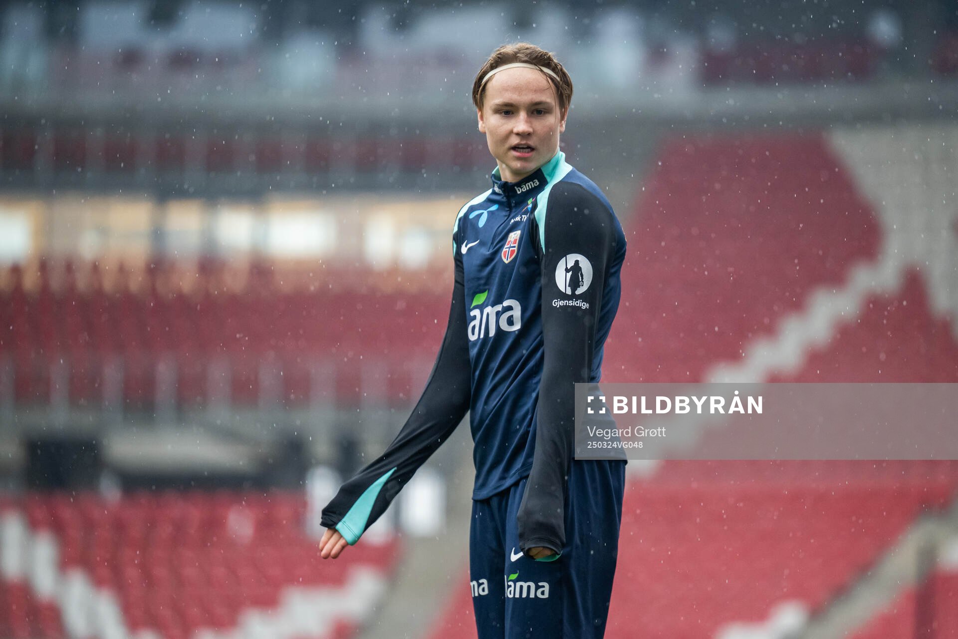 Andreas Schjelderup of the Norwegian national football team