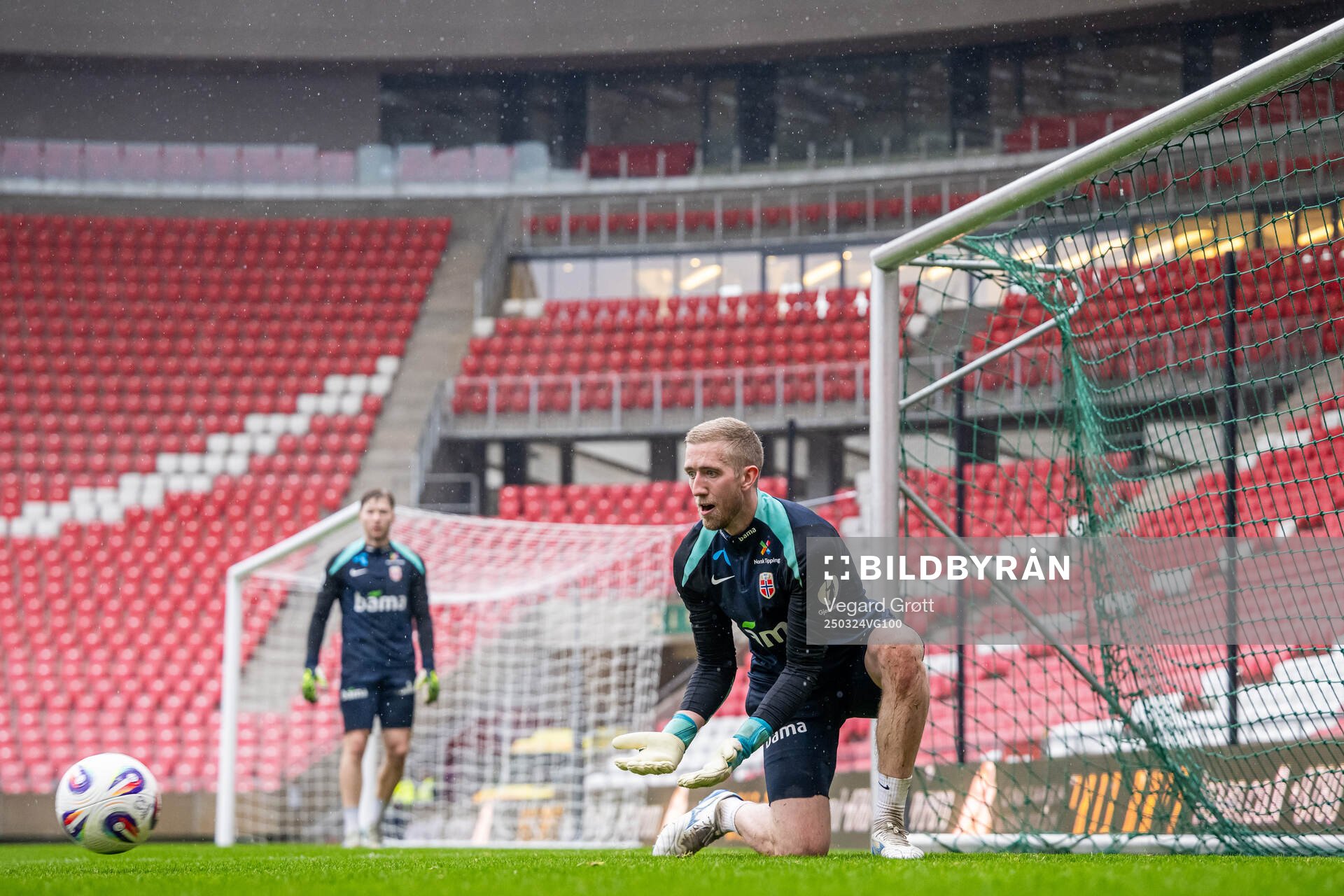 Goalkeeper Egil Selvik of the Norwegian national football