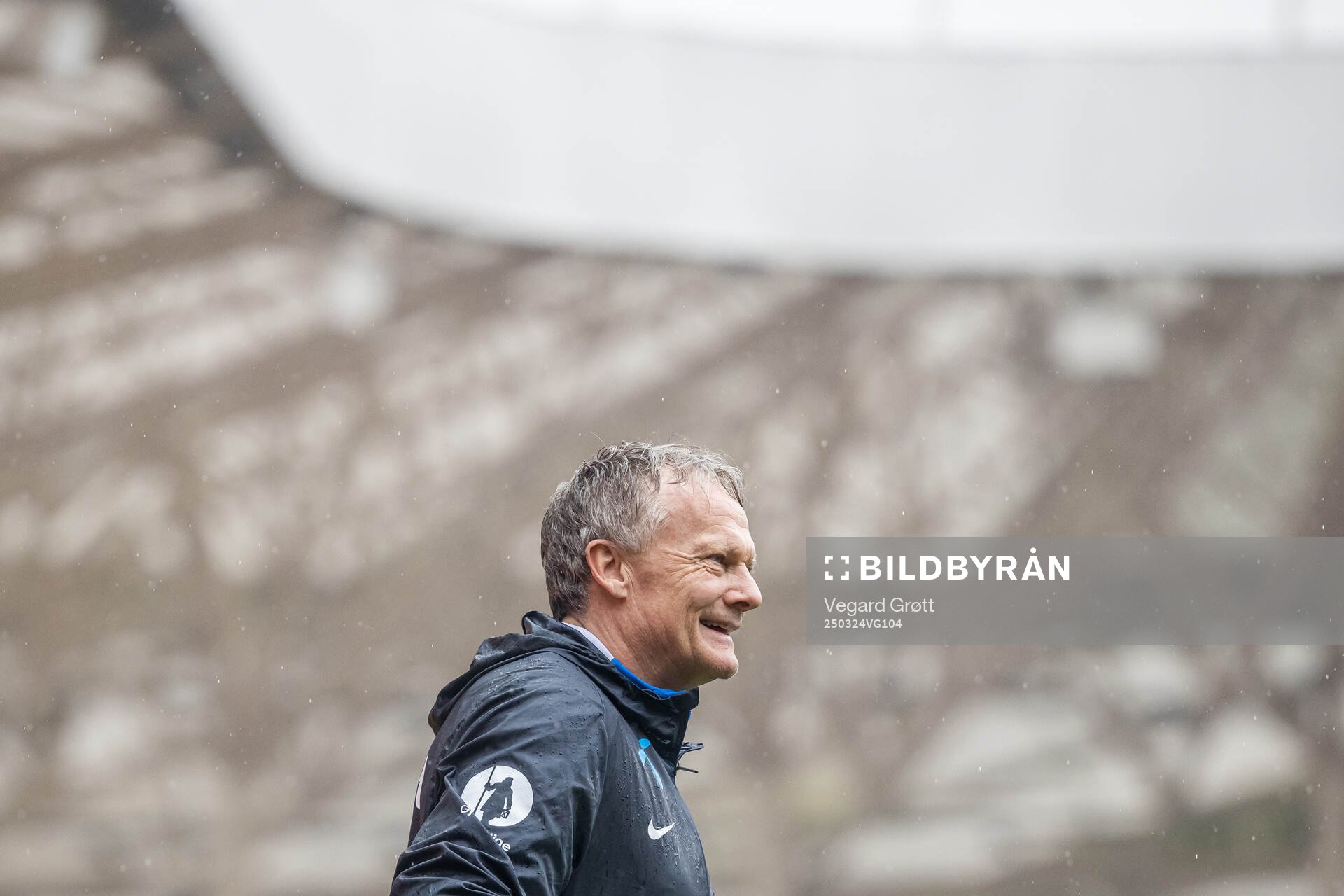 Frode Grodås, goalkeeper coach of the Norwegian national football team, during a training session on March 24, 2025 in Debrecen. 