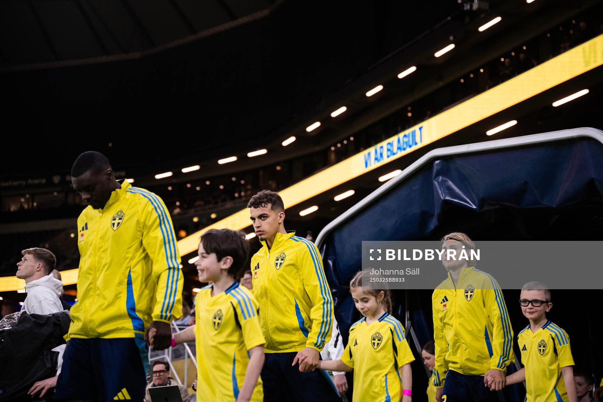 Ken Sema, Yasin Ayari and Sebastian Nanasi of Sweden