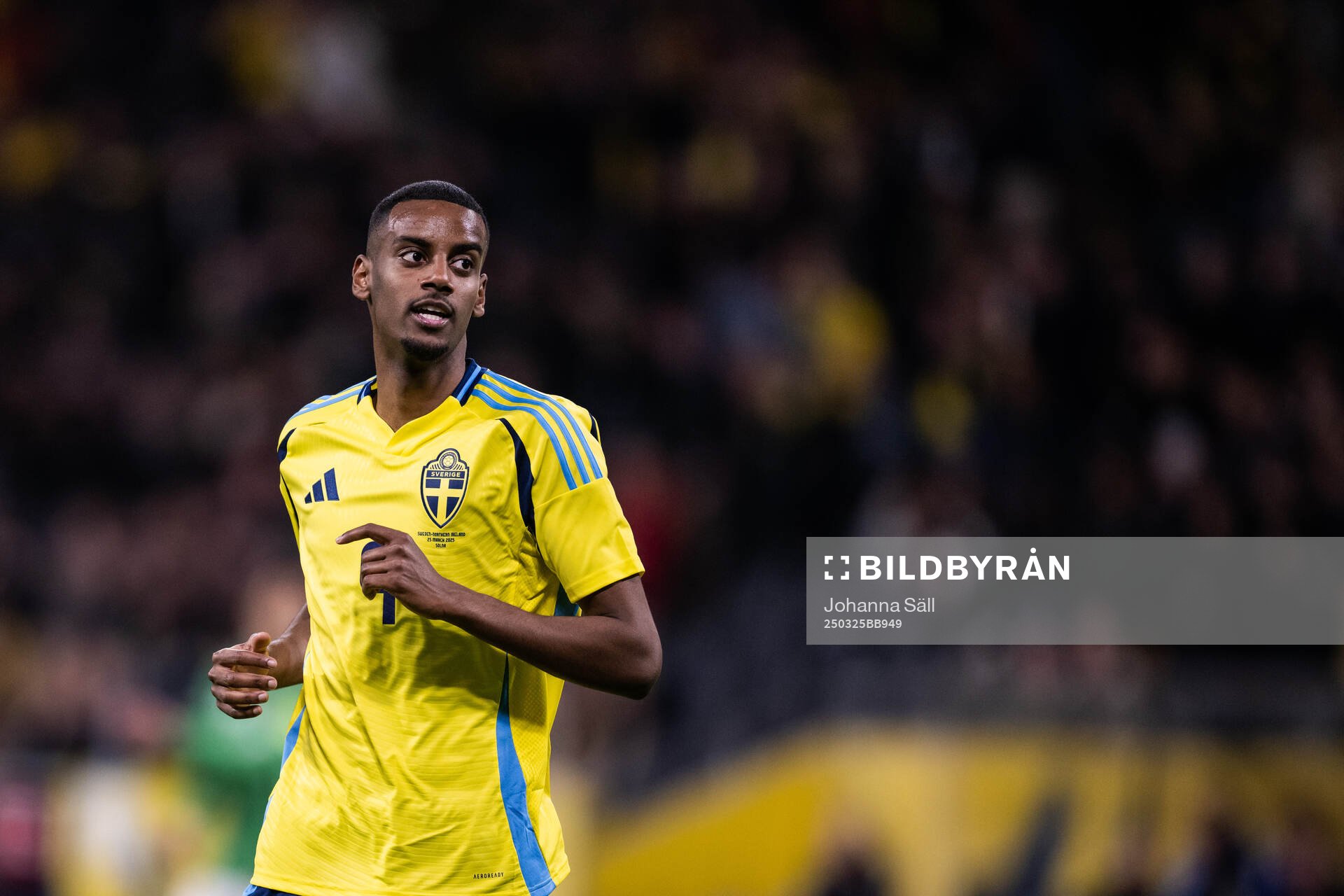 Alexander Isak of Sweden