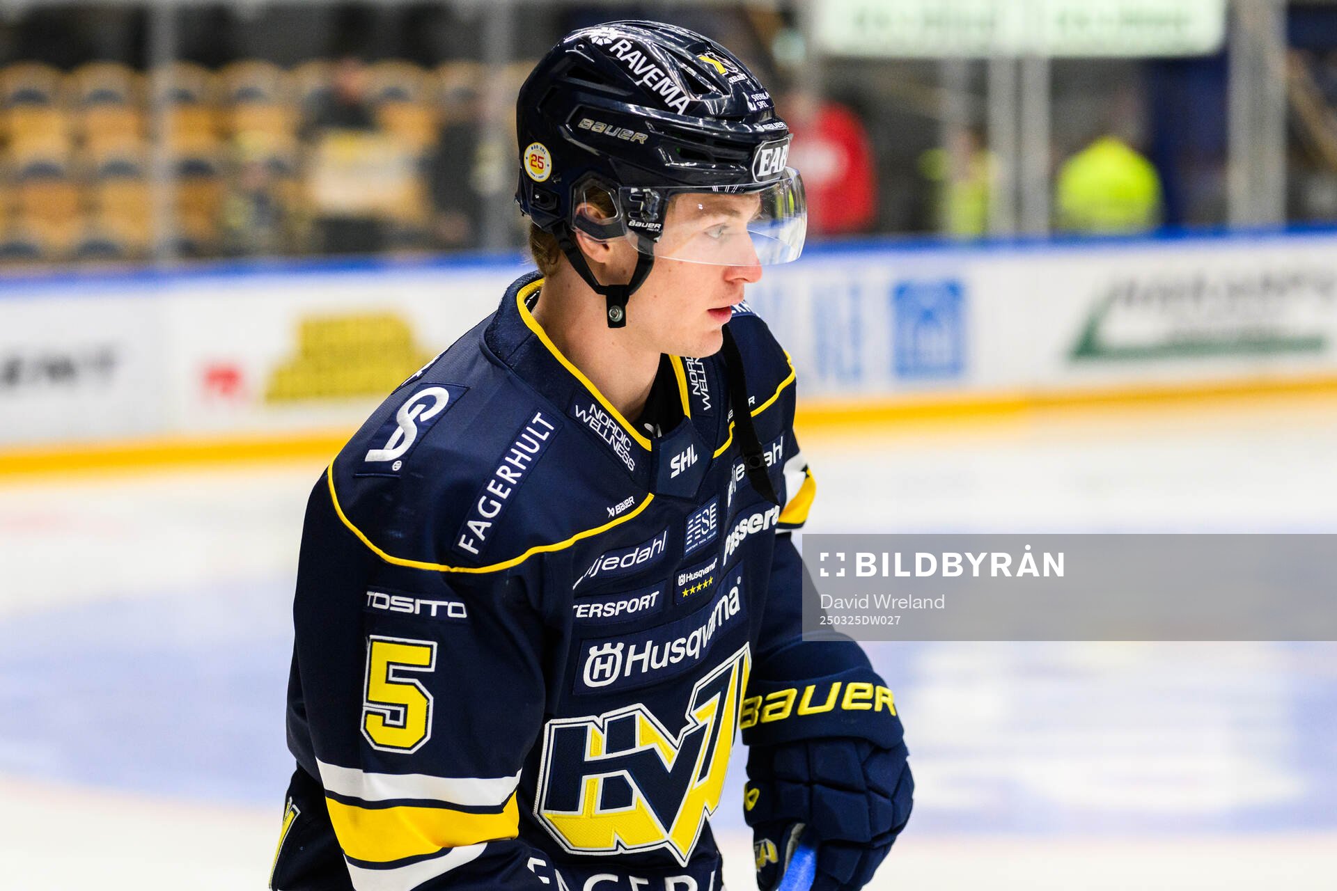 HV71s Victor Sjöholm  match sex i kvalet till SHL mellan