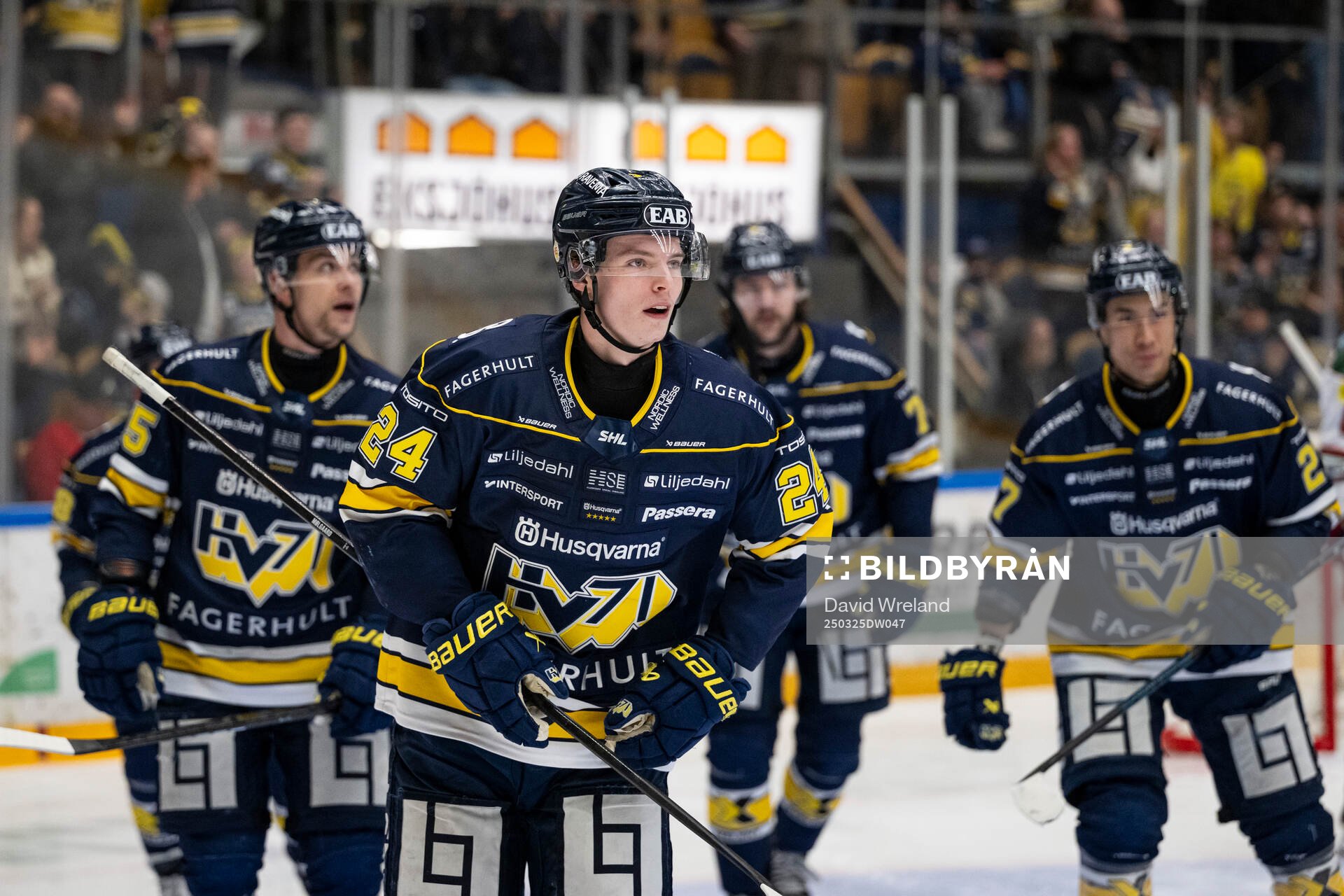 HV71s Oscar Fisker Molgaard jublar