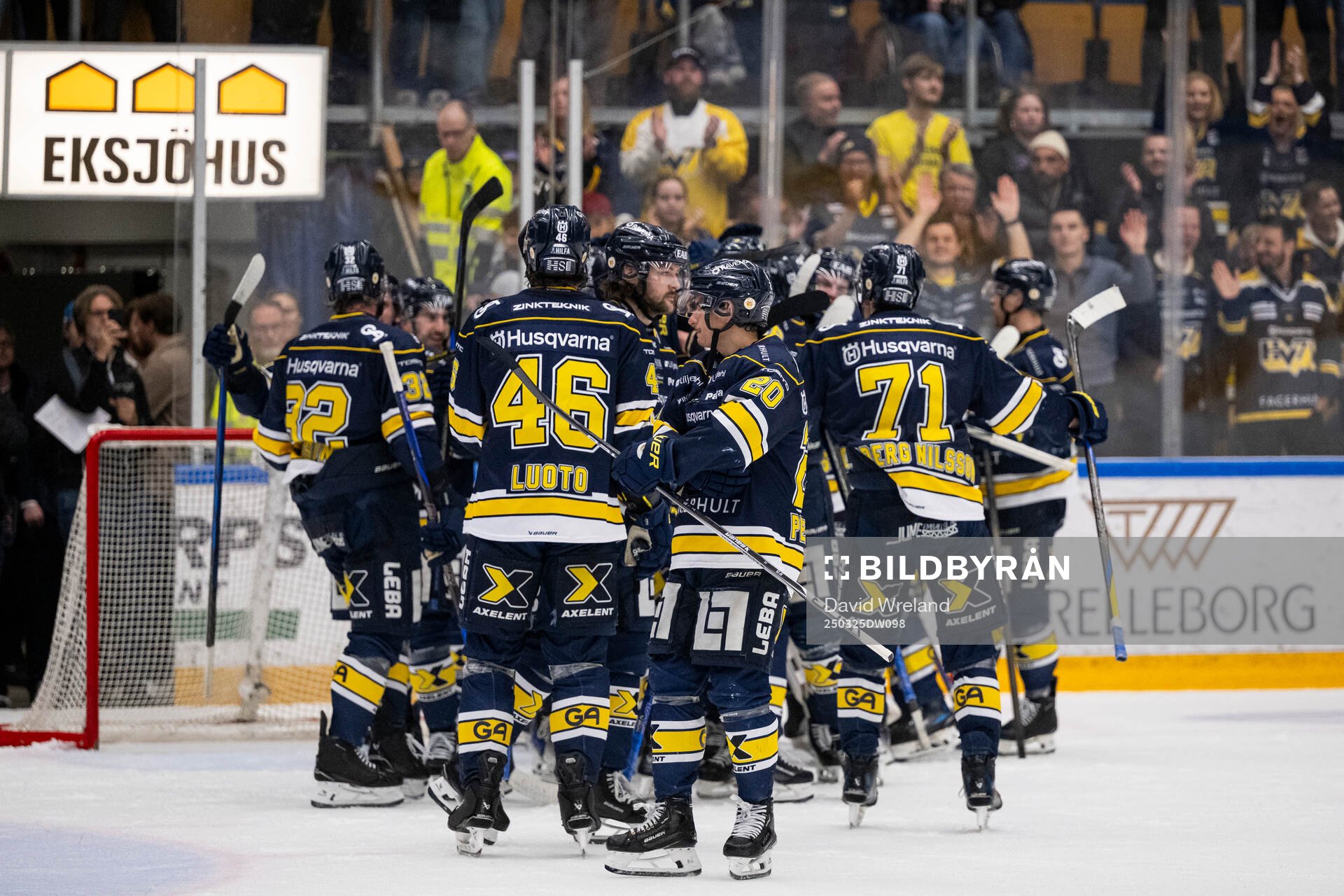 HV71s spelare jublar