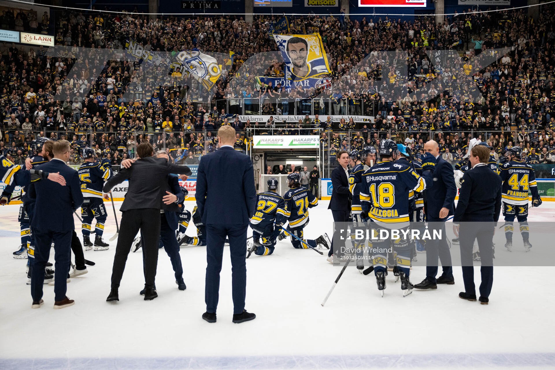 HV71s spelare jublar