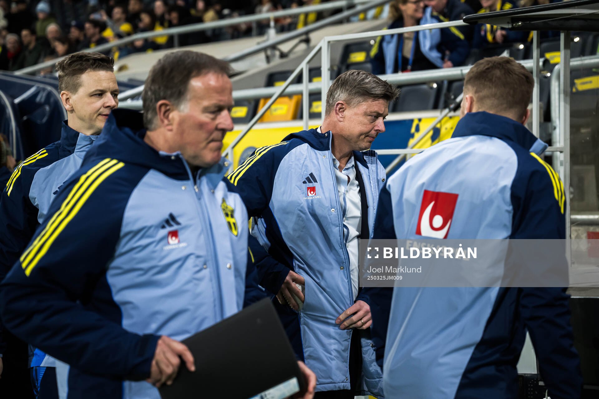 Head coach Jon Dahl Tomasson of Sweden ahead of the international friendly football match between Sweden and Northern Ireland on March 25, 2025 in Stockholm.