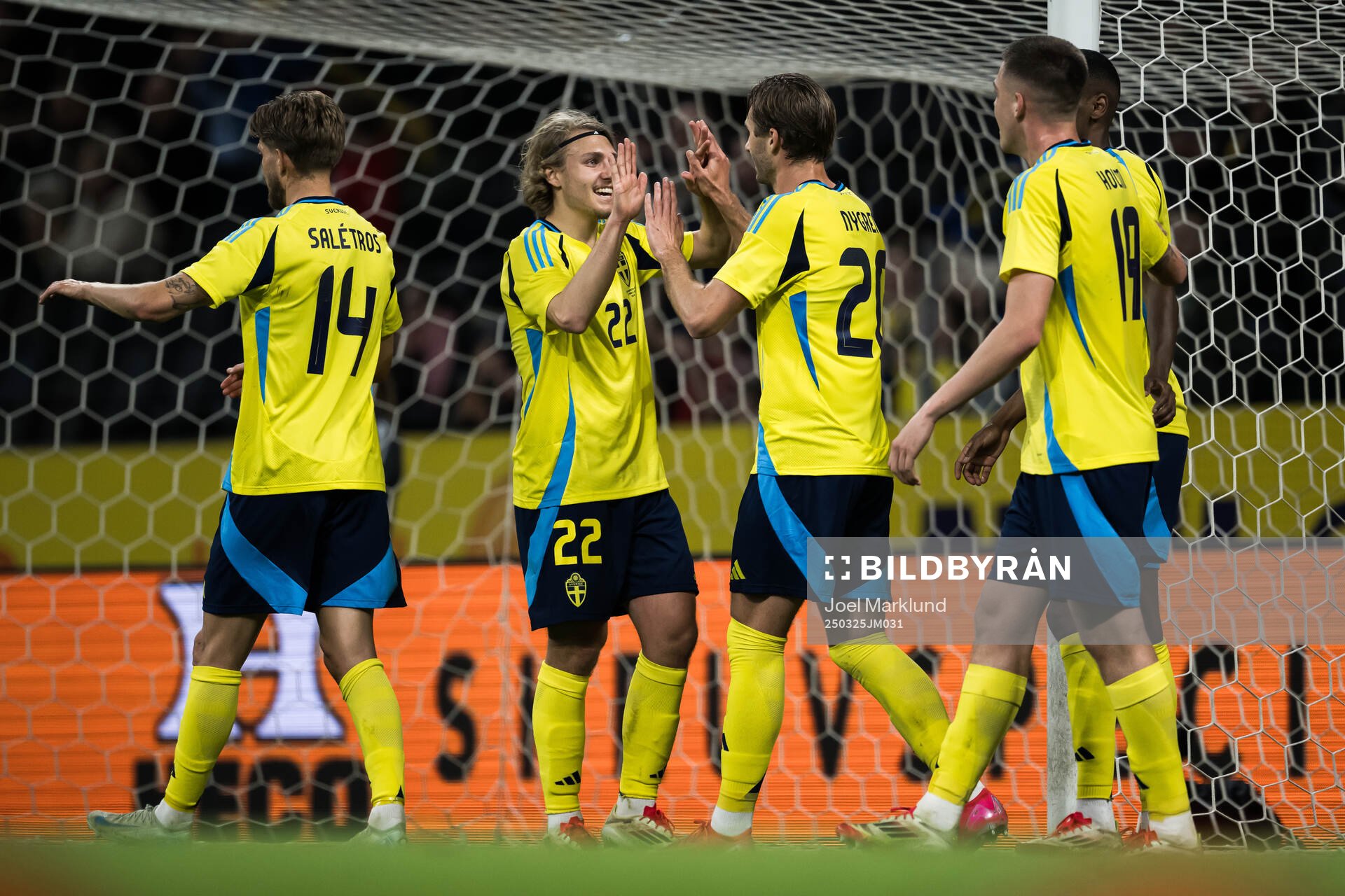Sebastian Nanasi and Benjamin Nygren of Sweden celebrating
